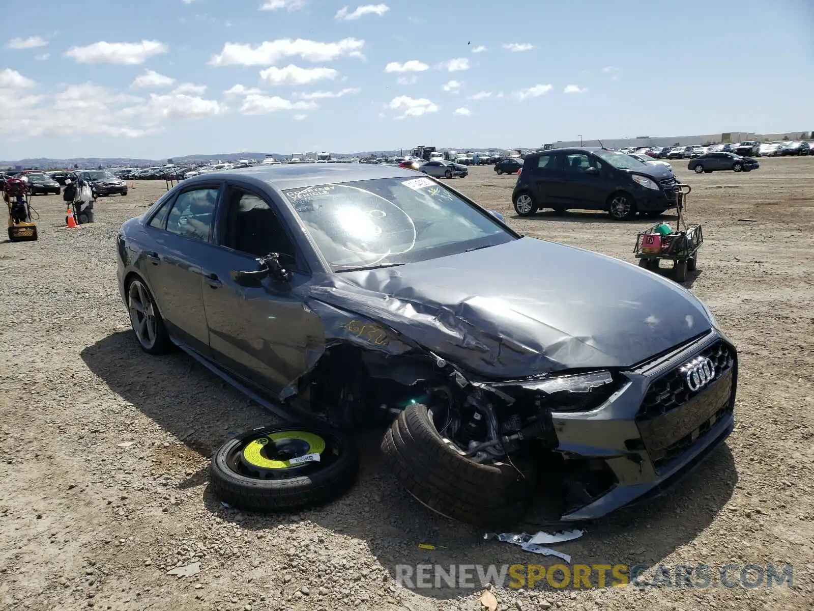 1 Photograph of a damaged car WAUEAAF49MN002631 AUDI A4 2021