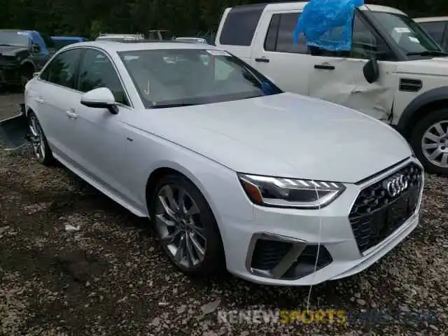 1 Photograph of a damaged car WAUEAAF49MN008493 AUDI A4 2021