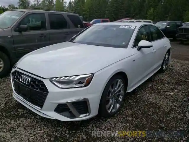 2 Photograph of a damaged car WAUEAAF49MN008493 AUDI A4 2021