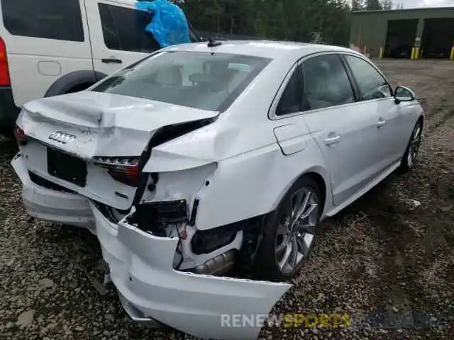 4 Photograph of a damaged car WAUEAAF49MN008493 AUDI A4 2021