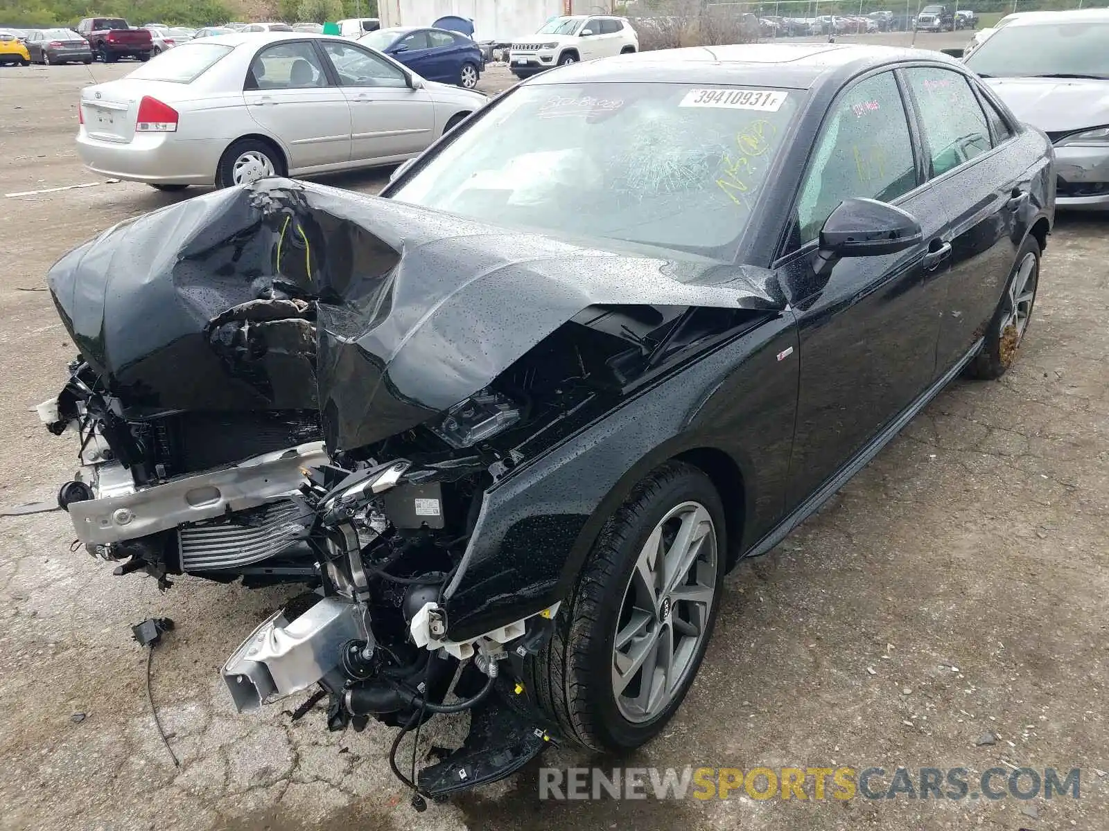 2 Photograph of a damaged car WAUEAAF4XMA029151 AUDI A4 2021