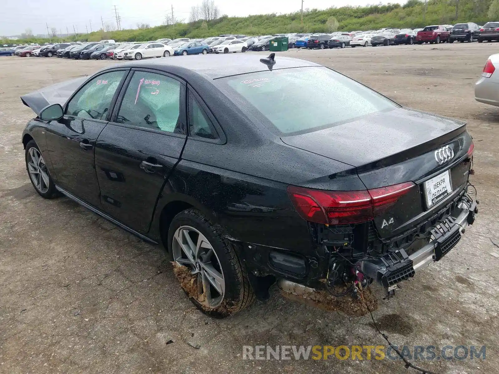 3 Photograph of a damaged car WAUEAAF4XMA029151 AUDI A4 2021