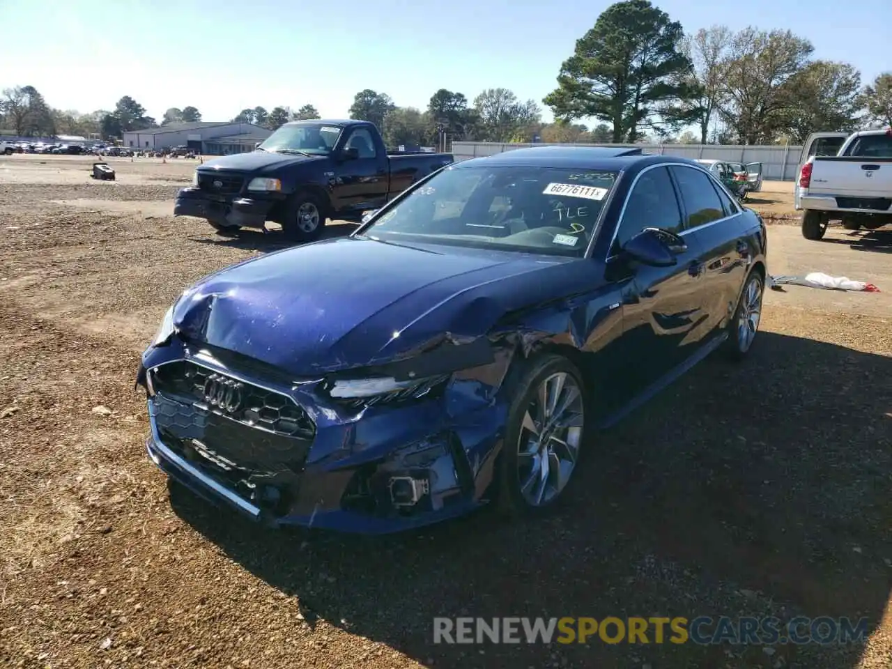 2 Photograph of a damaged car WAUEAAF4XMN005523 AUDI A4 2021