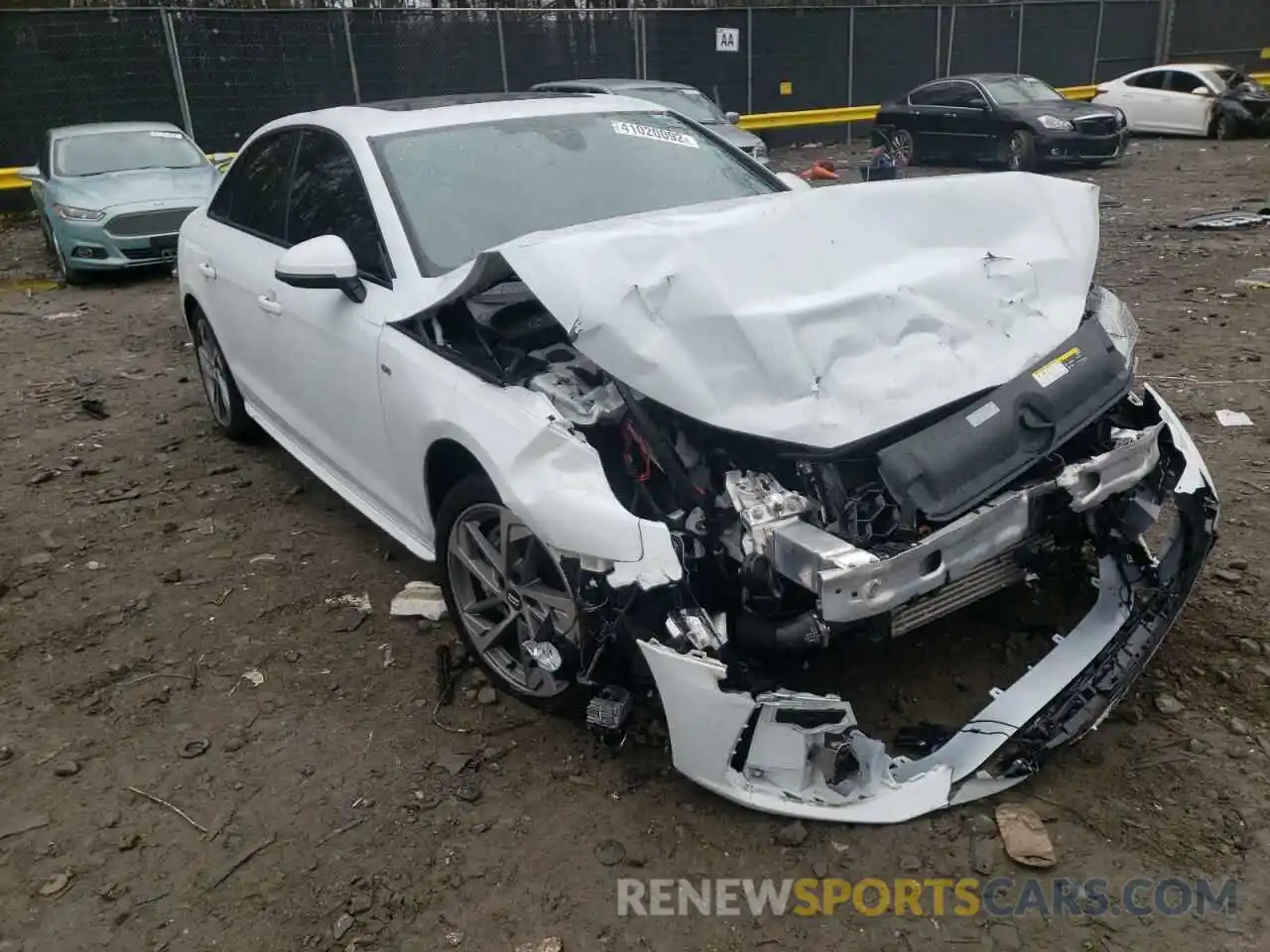 1 Photograph of a damaged car WAUEABF48MA019031 AUDI A4 2021