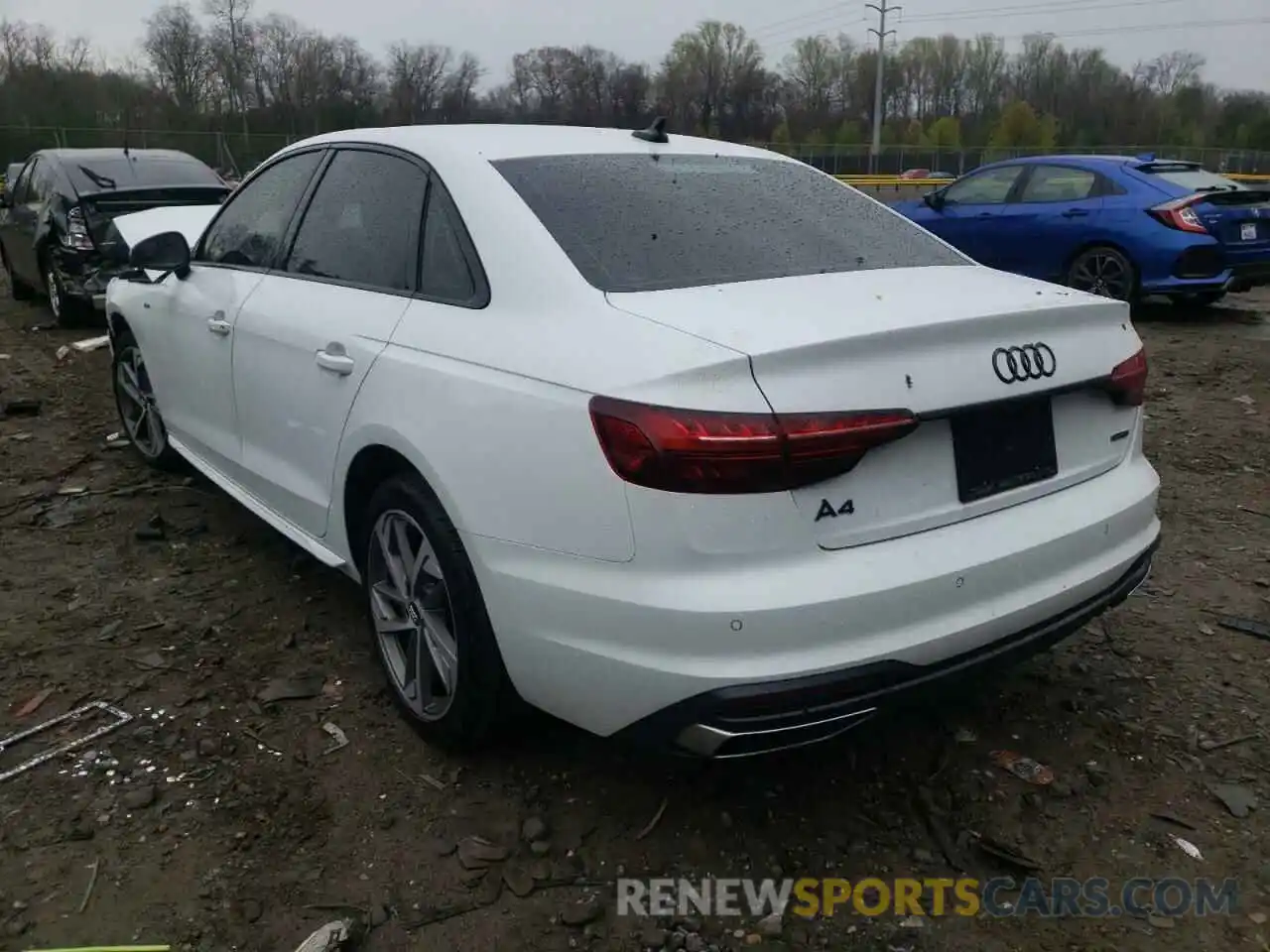 3 Фотография поврежденного автомобиля WAUEABF48MA019031 AUDI A4 2021