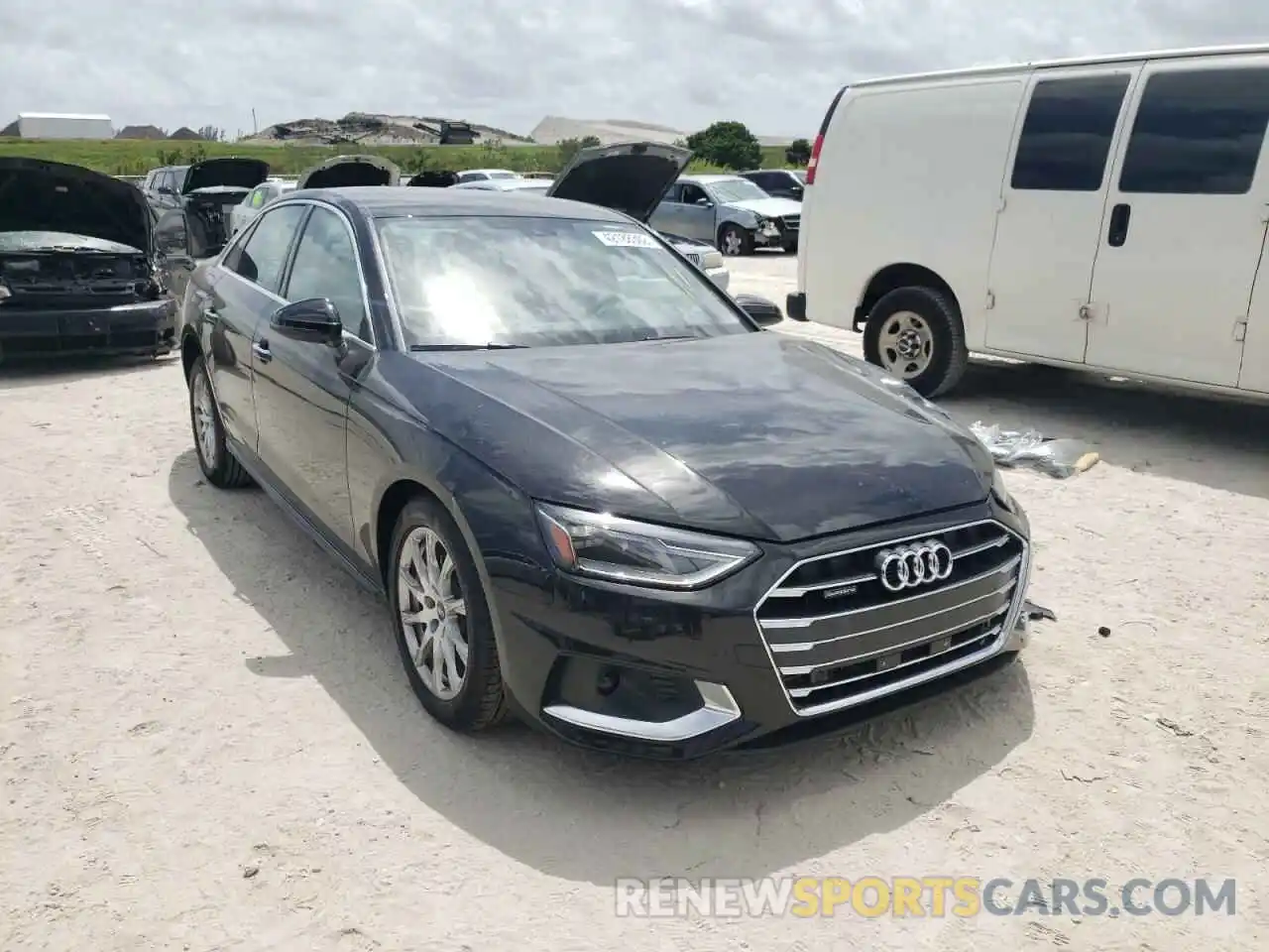 1 Photograph of a damaged car WAUABAF43NA004623 AUDI A4 2022