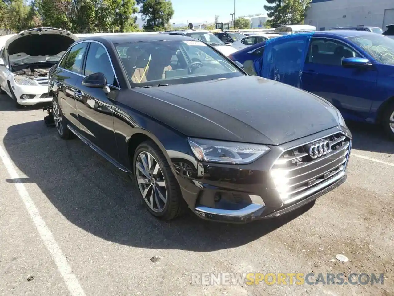 1 Photograph of a damaged car WAUABAF47NN003399 AUDI A4 2022