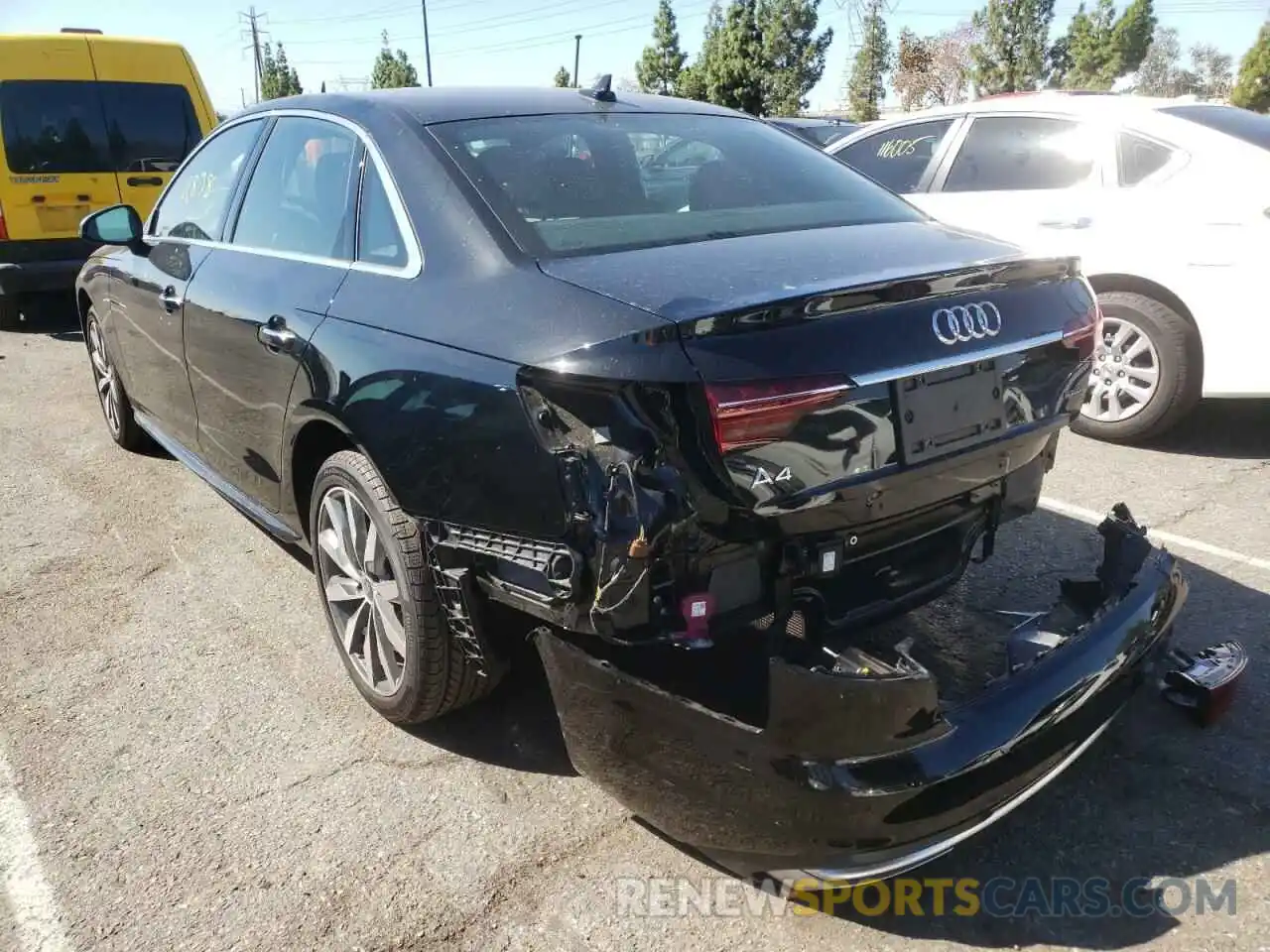 3 Photograph of a damaged car WAUABAF47NN003399 AUDI A4 2022