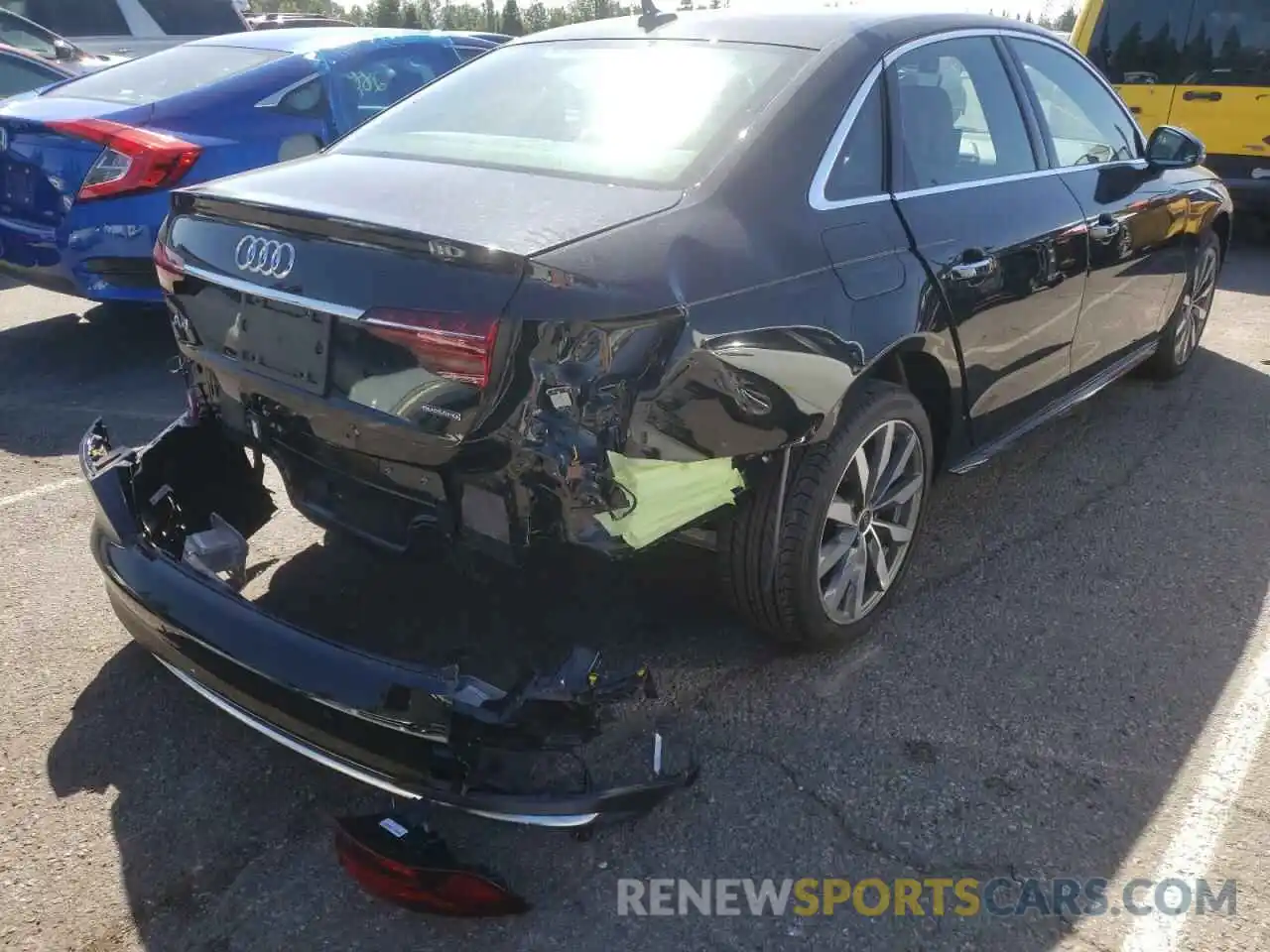 4 Photograph of a damaged car WAUABAF47NN003399 AUDI A4 2022