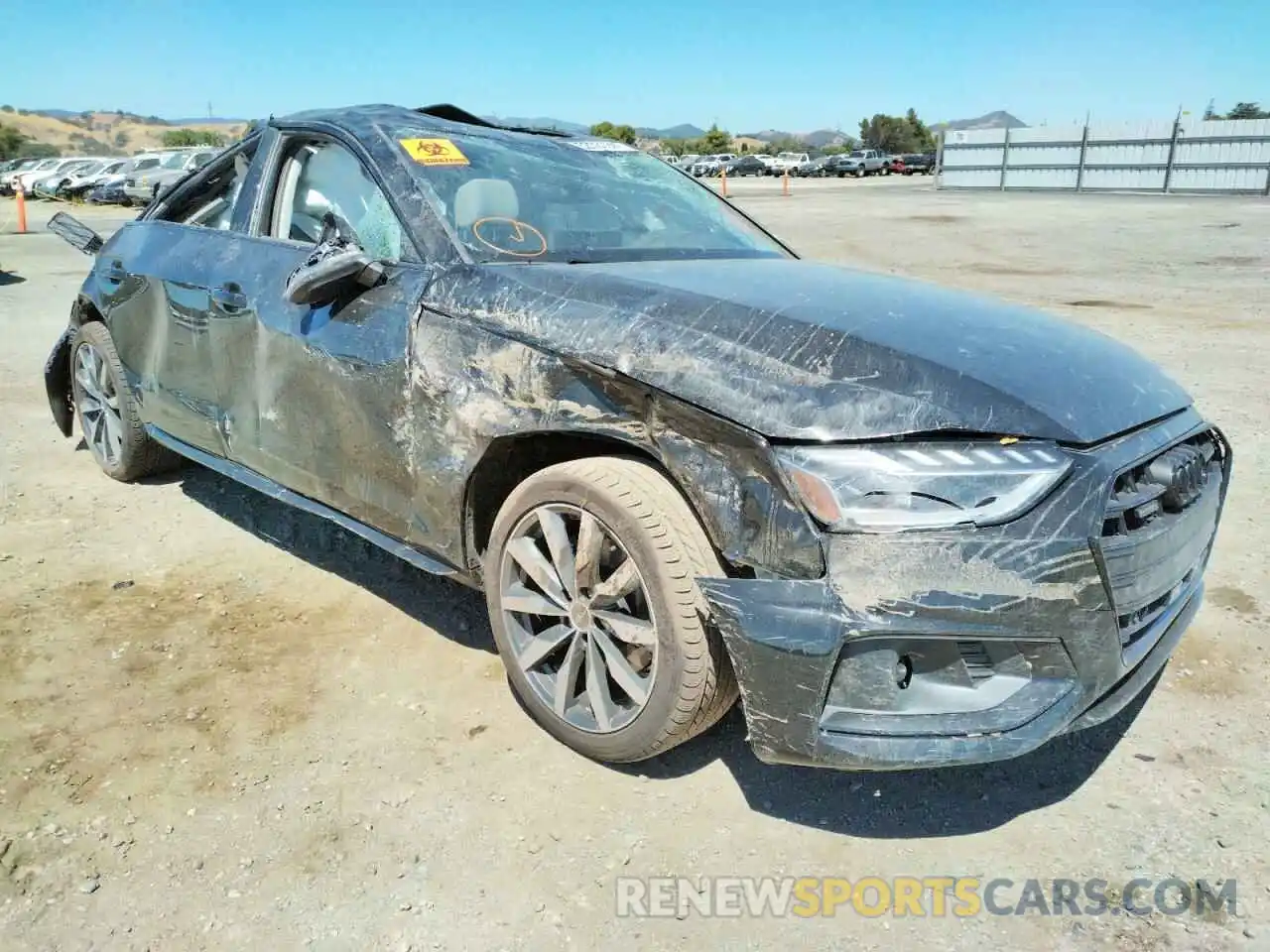 1 Photograph of a damaged car WAUBBAF42NN008319 AUDI A4 2022