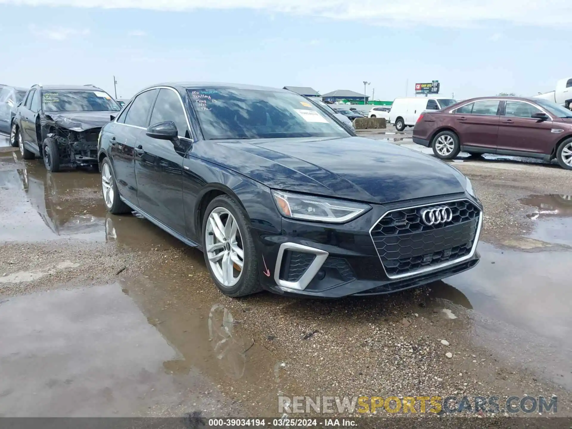 1 Photograph of a damaged car WAUDAAF44NN005031 AUDI A4 2022