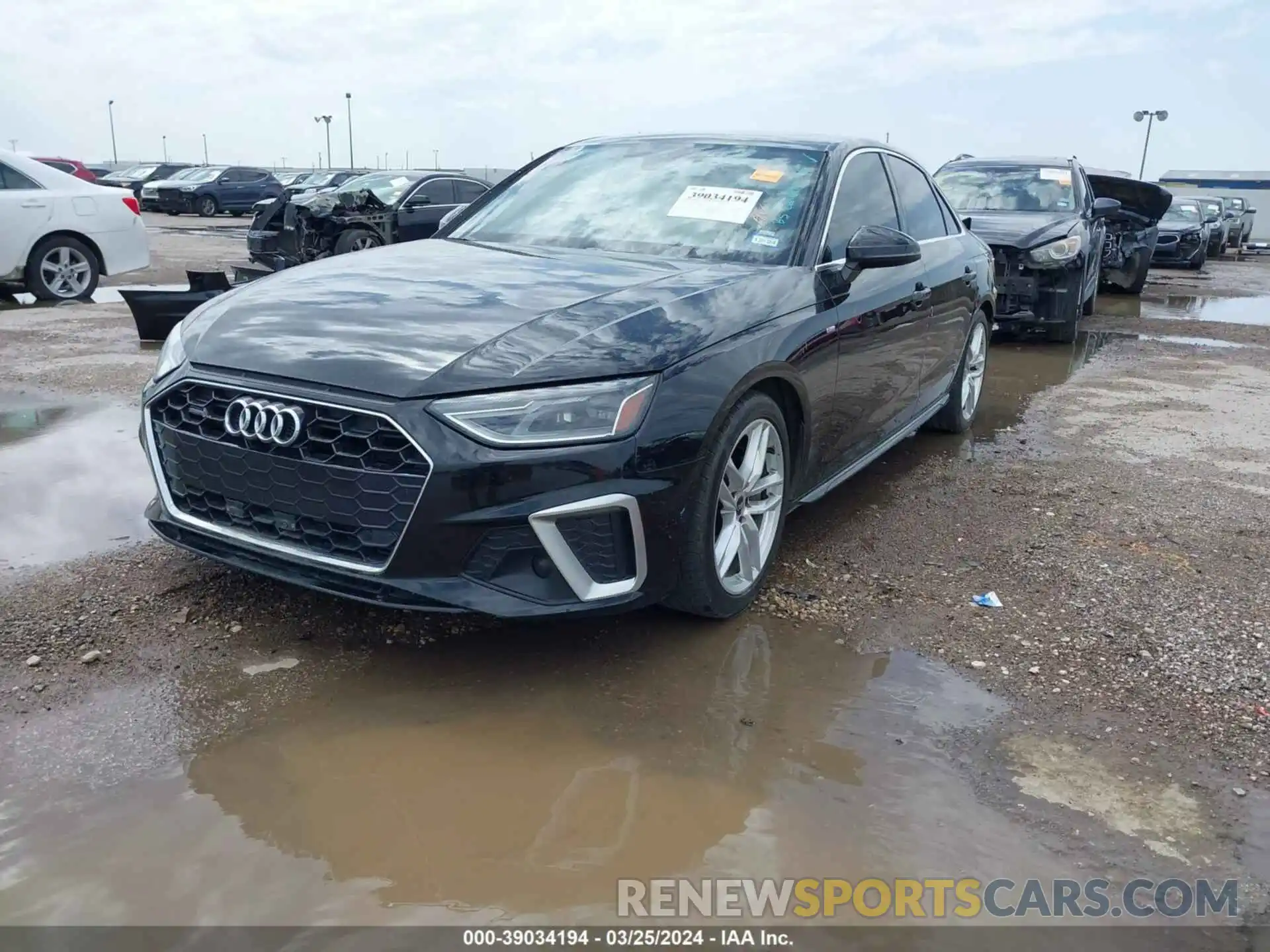 2 Photograph of a damaged car WAUDAAF44NN005031 AUDI A4 2022