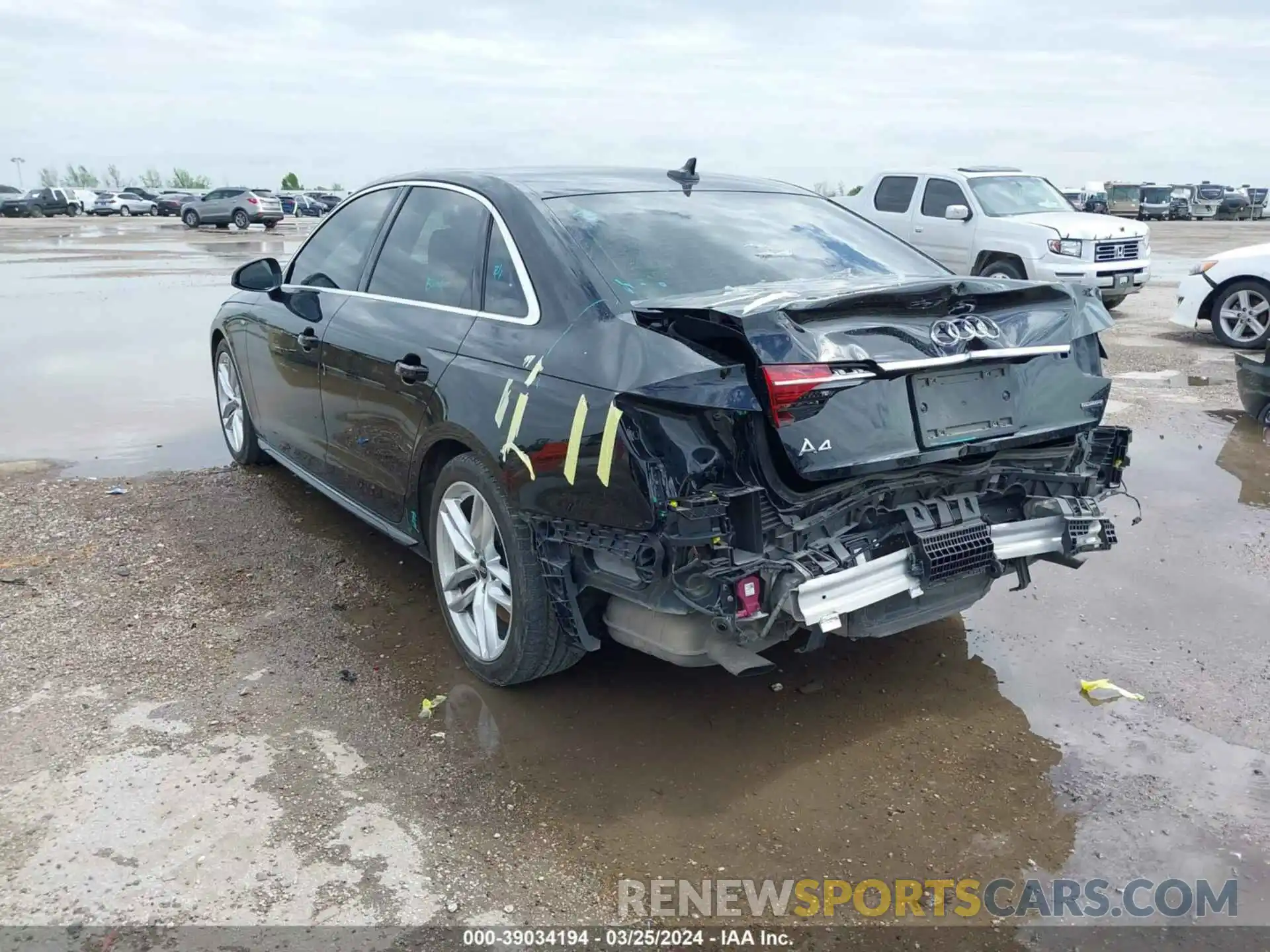 3 Photograph of a damaged car WAUDAAF44NN005031 AUDI A4 2022