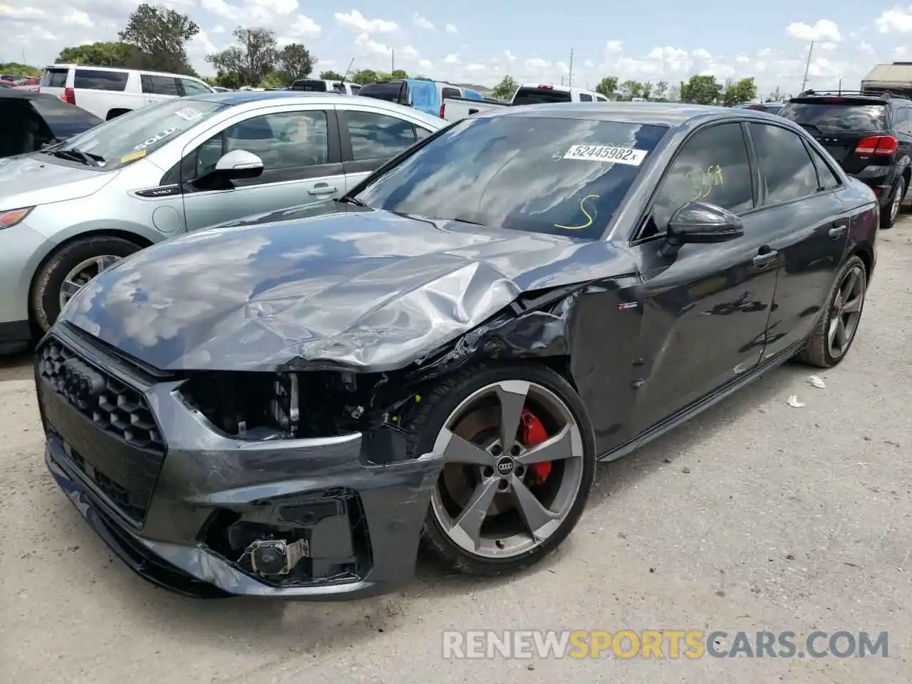 2 Photograph of a damaged car WAUEAAF40NN003958 AUDI A4 2022