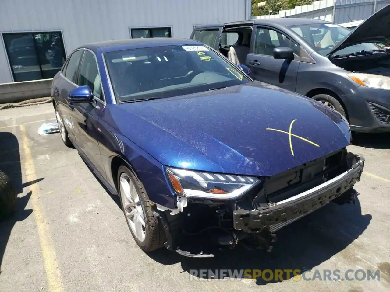 1 Photograph of a damaged car WAUEAAF40NN004382 AUDI A4 2022