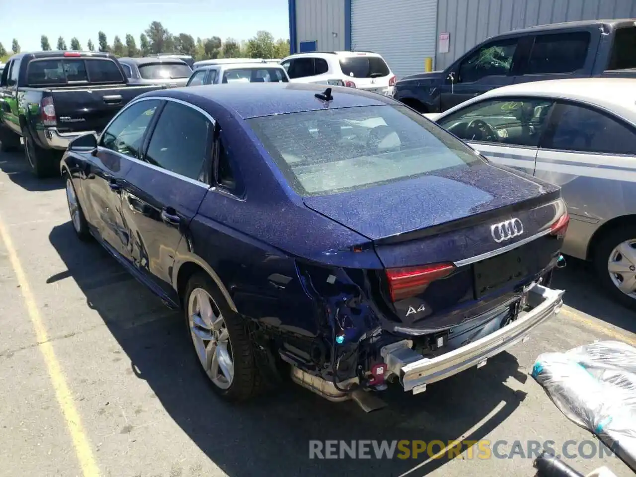 3 Photograph of a damaged car WAUEAAF40NN004382 AUDI A4 2022