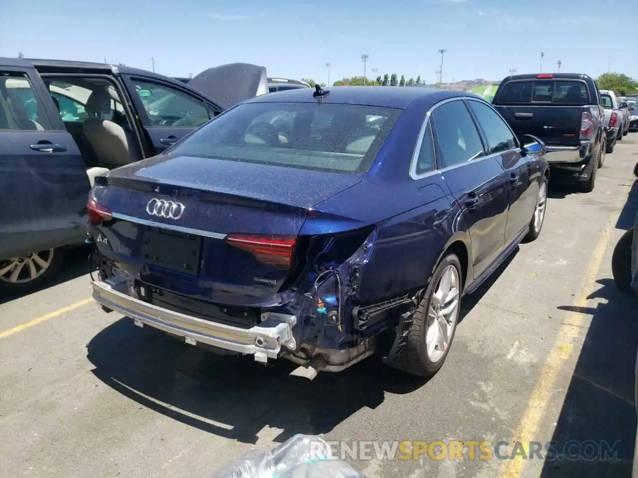 4 Photograph of a damaged car WAUEAAF40NN004382 AUDI A4 2022