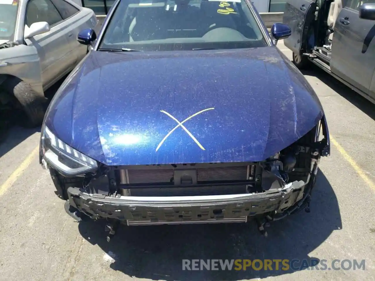 7 Photograph of a damaged car WAUEAAF40NN004382 AUDI A4 2022