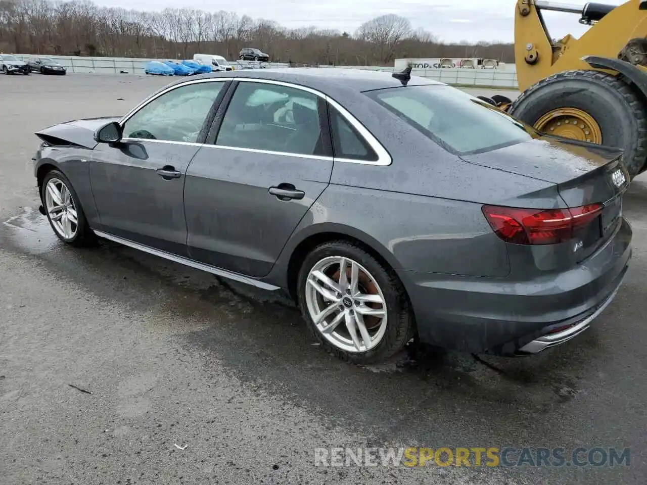 2 Photograph of a damaged car WAUEAAF41NN011549 AUDI A4 2022