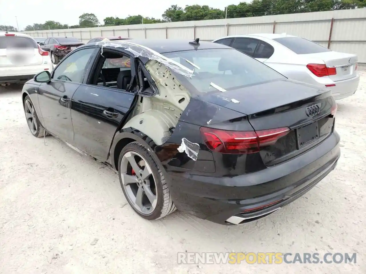 3 Photograph of a damaged car WAUEAAF44NN006541 AUDI A4 2022