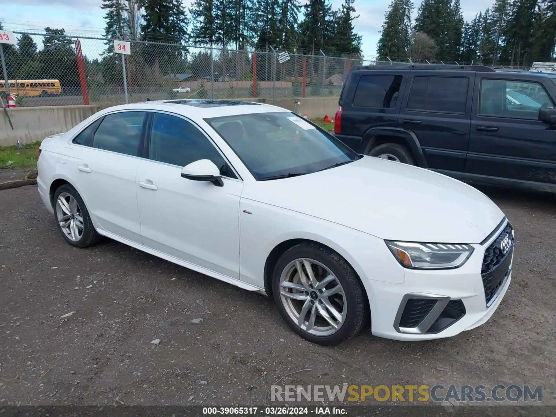 1 Photograph of a damaged car WAUEAAF48PN005895 AUDI A4 2023