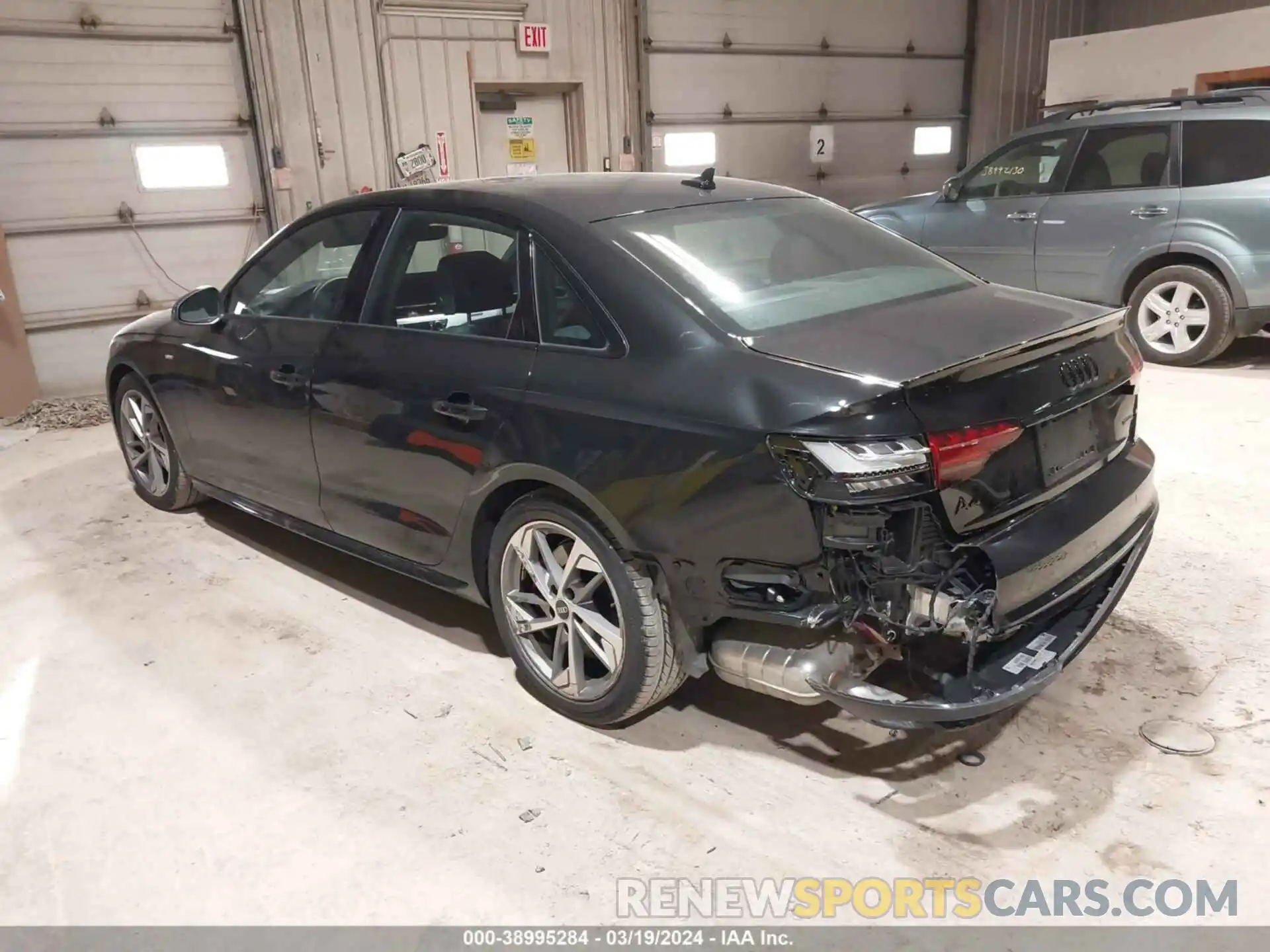 3 Photograph of a damaged car WAUFAAF40PA042418 AUDI A4 2023