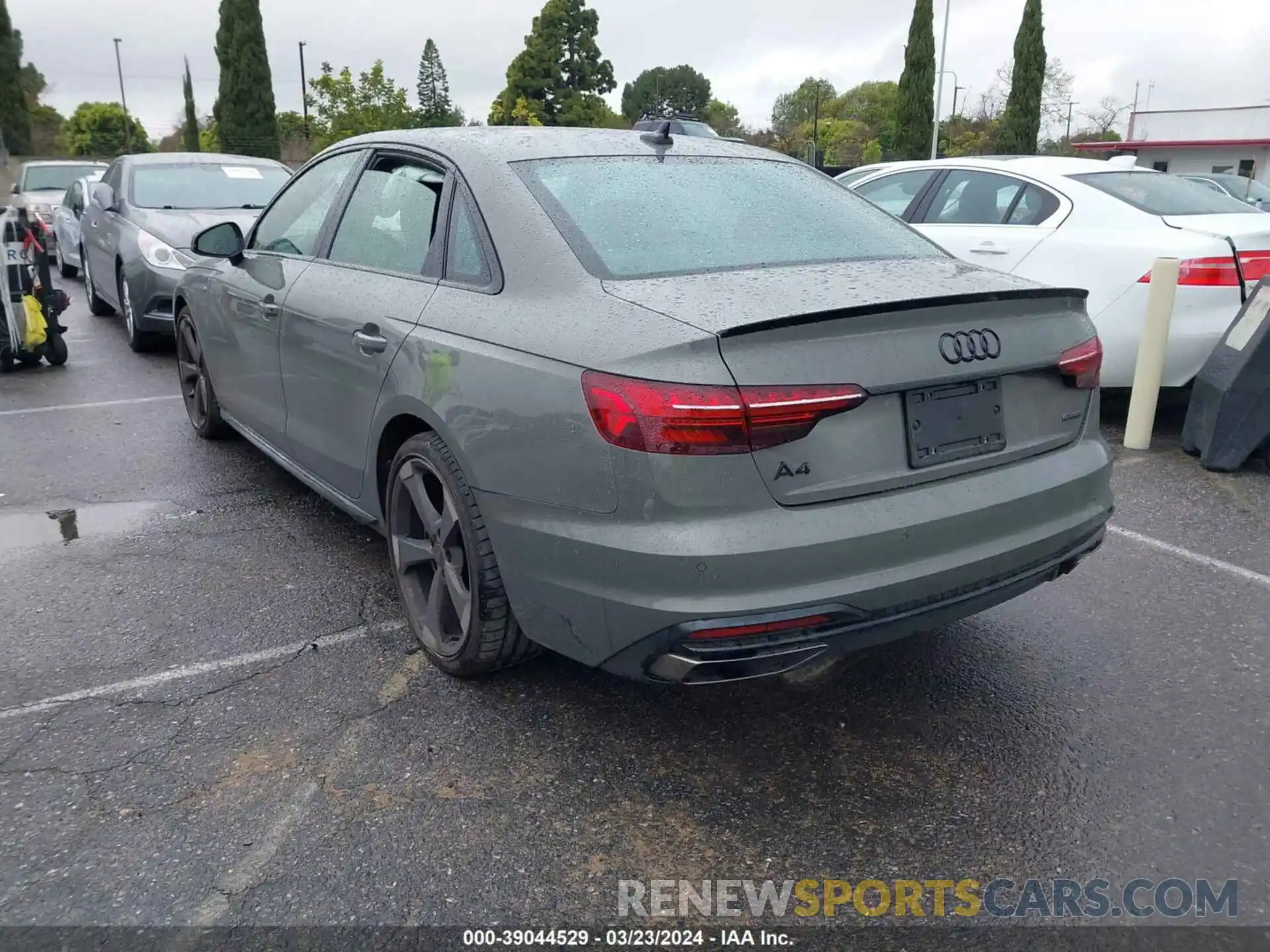 3 Photograph of a damaged car WAUEAAF46RN001010 AUDI A4 2024