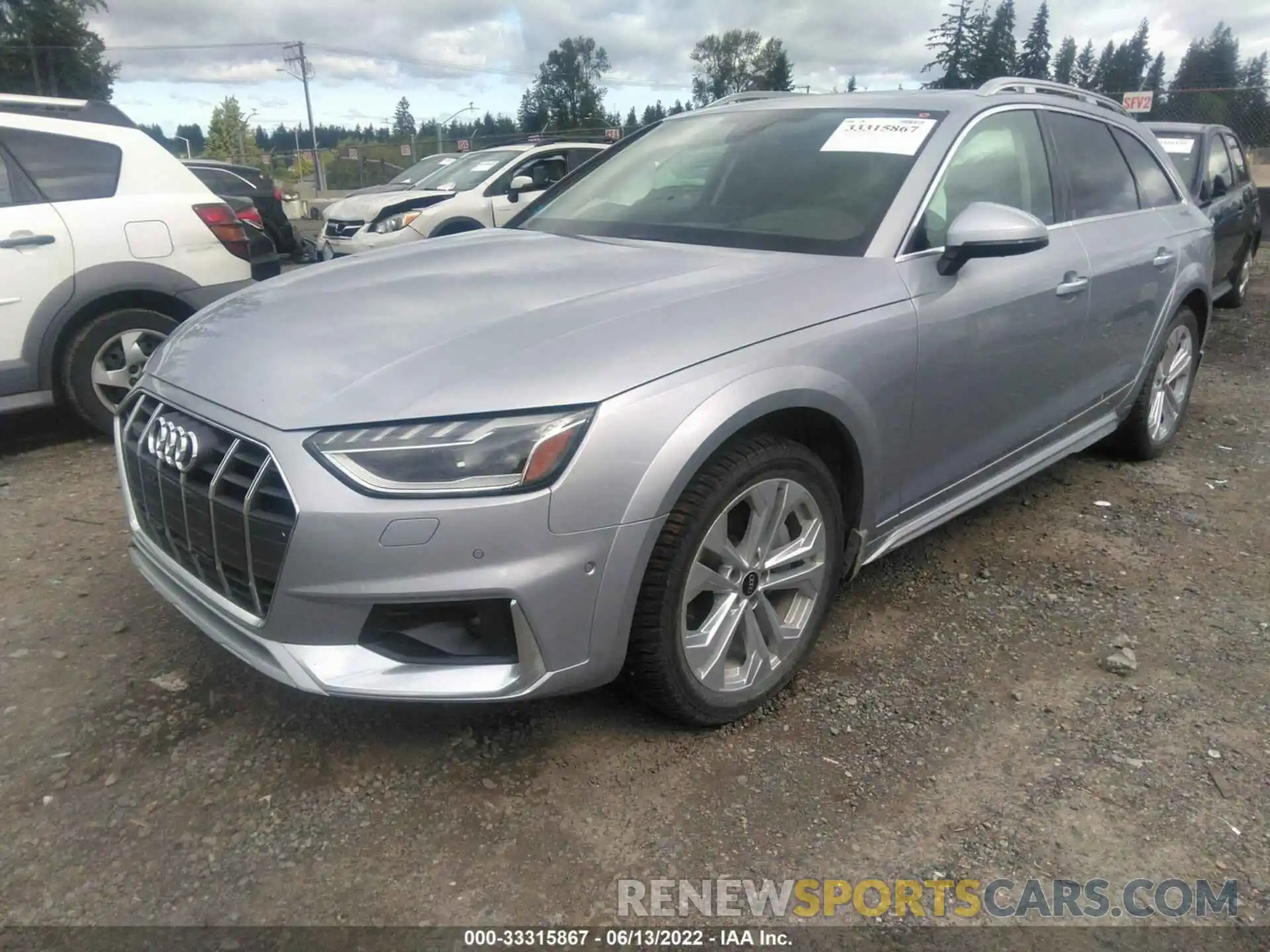 2 Photograph of a damaged car WA19ABF45MA067956 AUDI A4 ALLROAD 2021