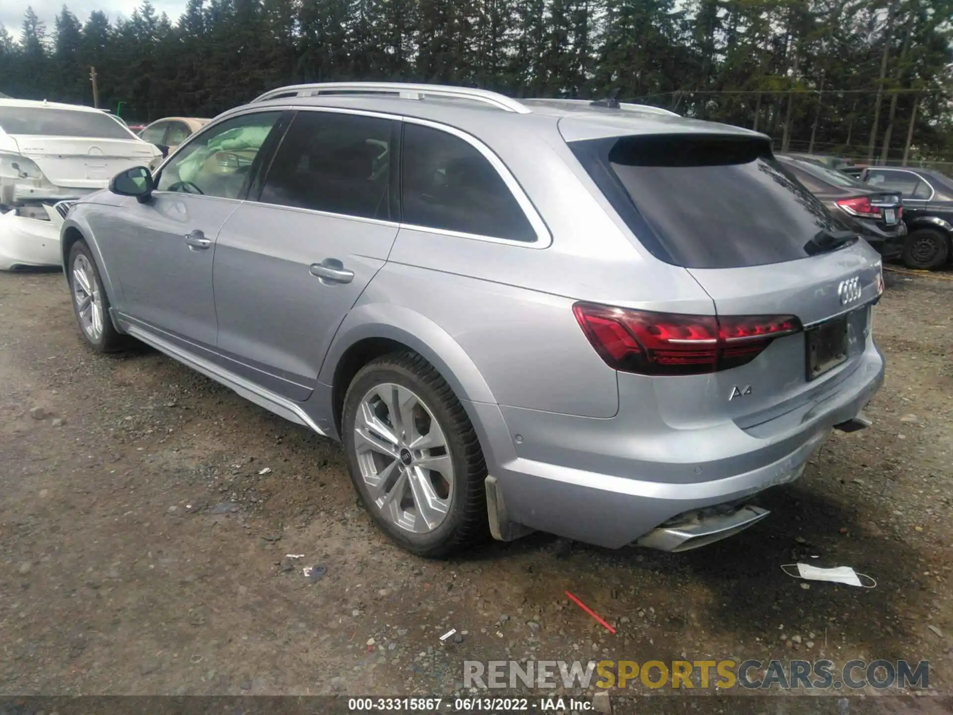 3 Photograph of a damaged car WA19ABF45MA067956 AUDI A4 ALLROAD 2021