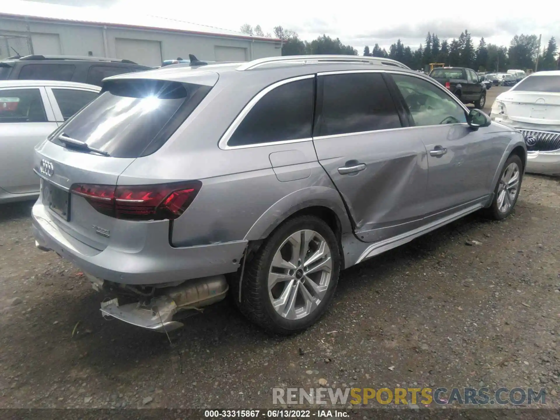 4 Photograph of a damaged car WA19ABF45MA067956 AUDI A4 ALLROAD 2021