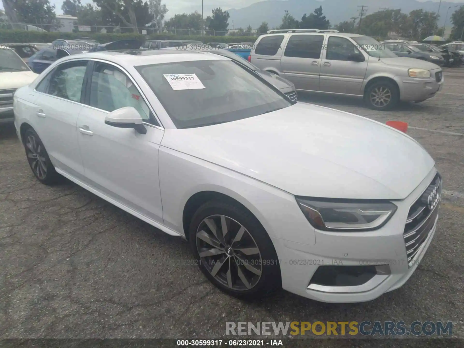 1 Photograph of a damaged car WAUABAF41MA015912 AUDI A4 SEDAN 2021