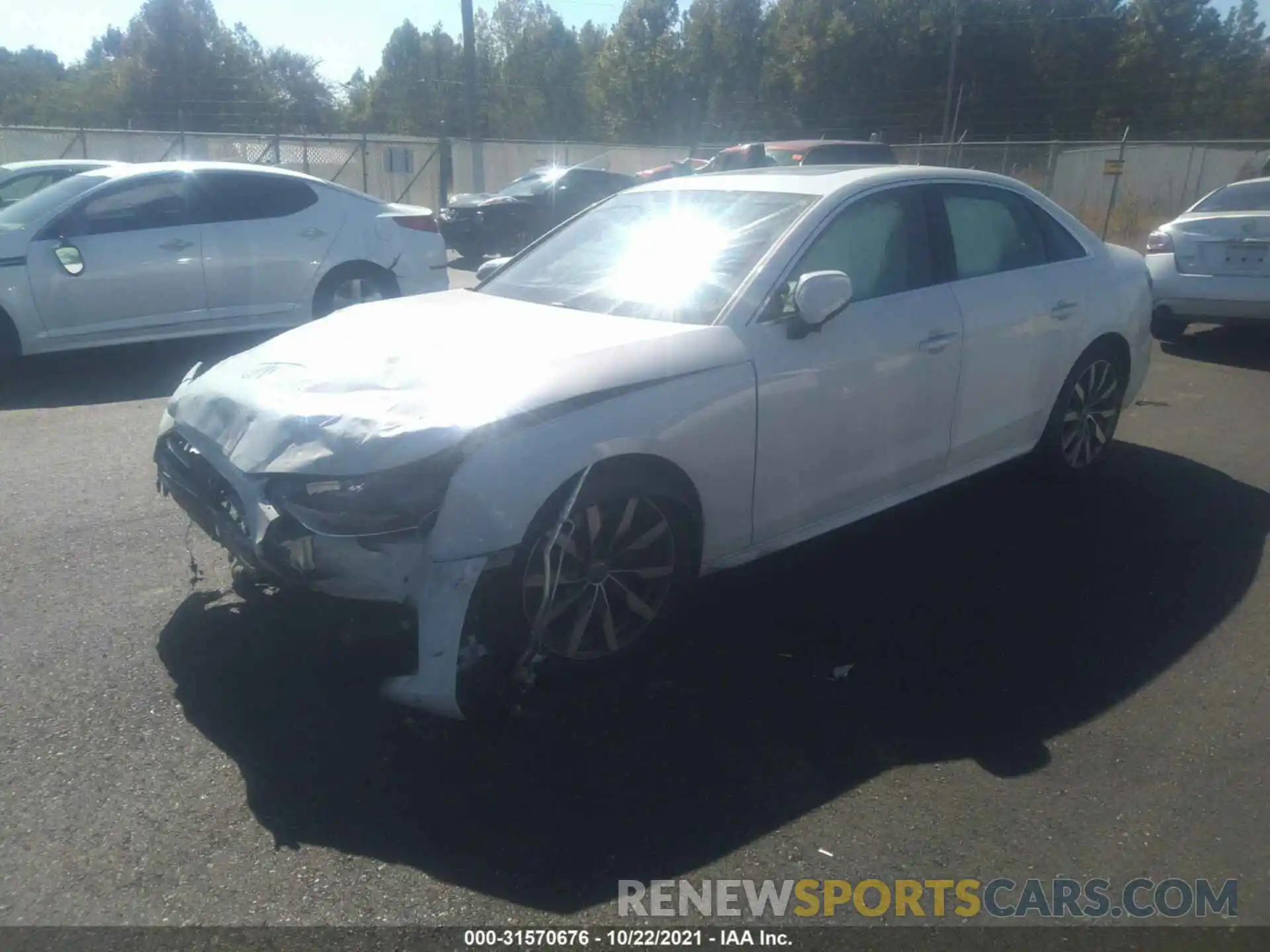 2 Photograph of a damaged car WAUABAF41MA024108 AUDI A4 SEDAN 2021