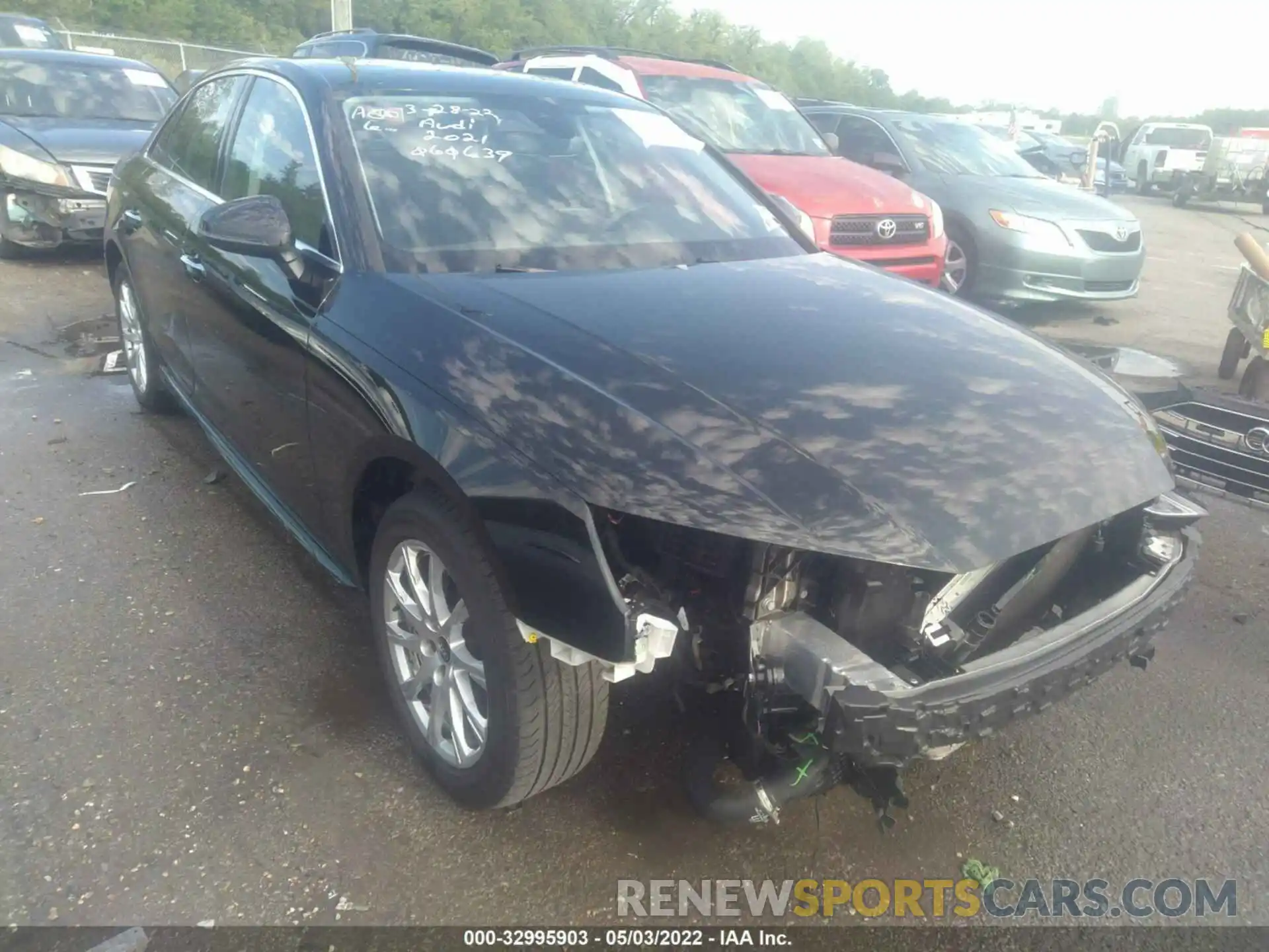 1 Photograph of a damaged car WAUABAF43MA060639 AUDI A4 SEDAN 2021