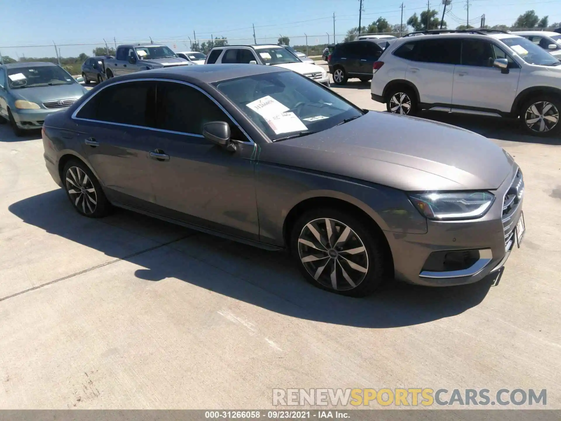 1 Photograph of a damaged car WAUABAF44MA061167 AUDI A4 SEDAN 2021