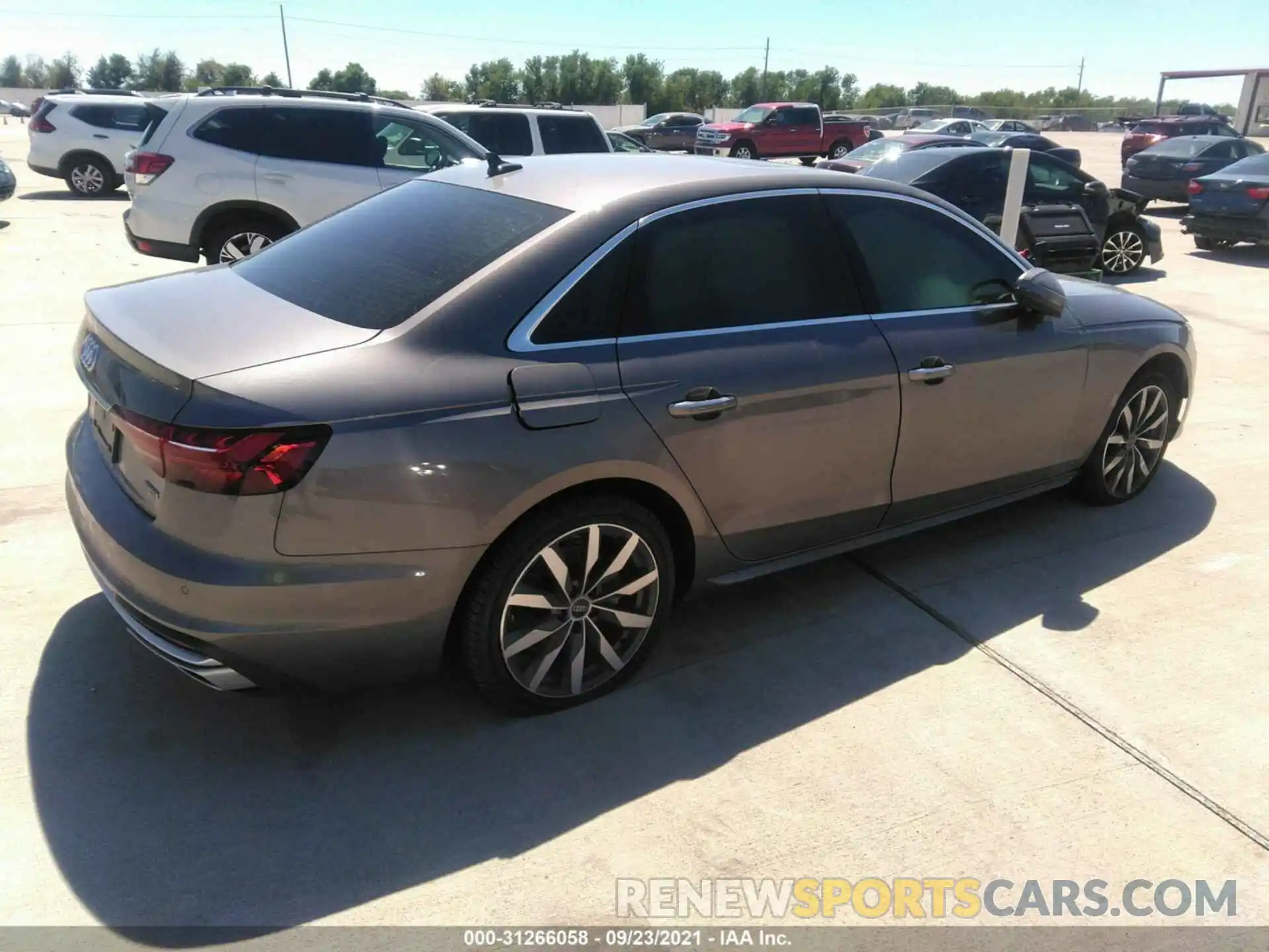 4 Photograph of a damaged car WAUABAF44MA061167 AUDI A4 SEDAN 2021