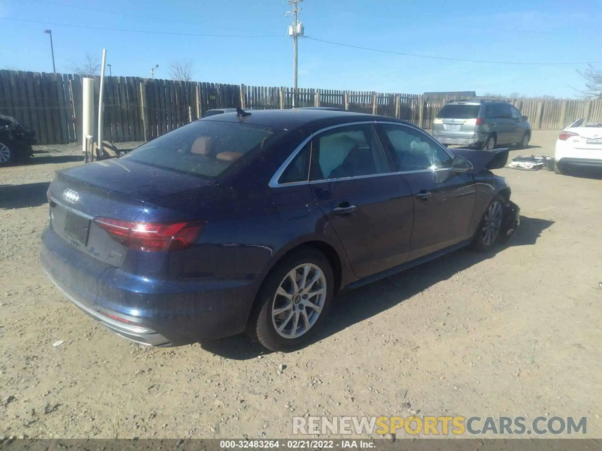 4 Photograph of a damaged car WAUABAF44MA087400 AUDI A4 SEDAN 2021