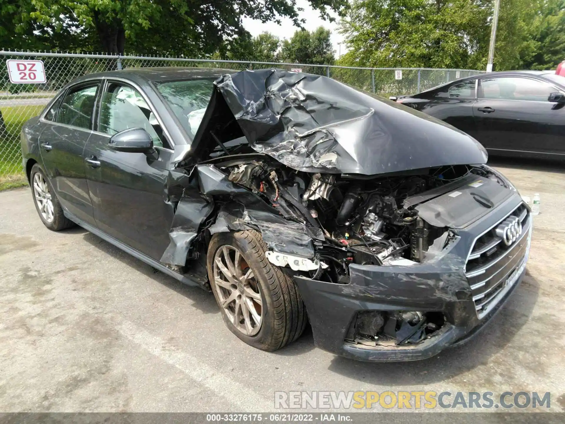 1 Photograph of a damaged car WAUABAF45MN004582 AUDI A4 SEDAN 2021