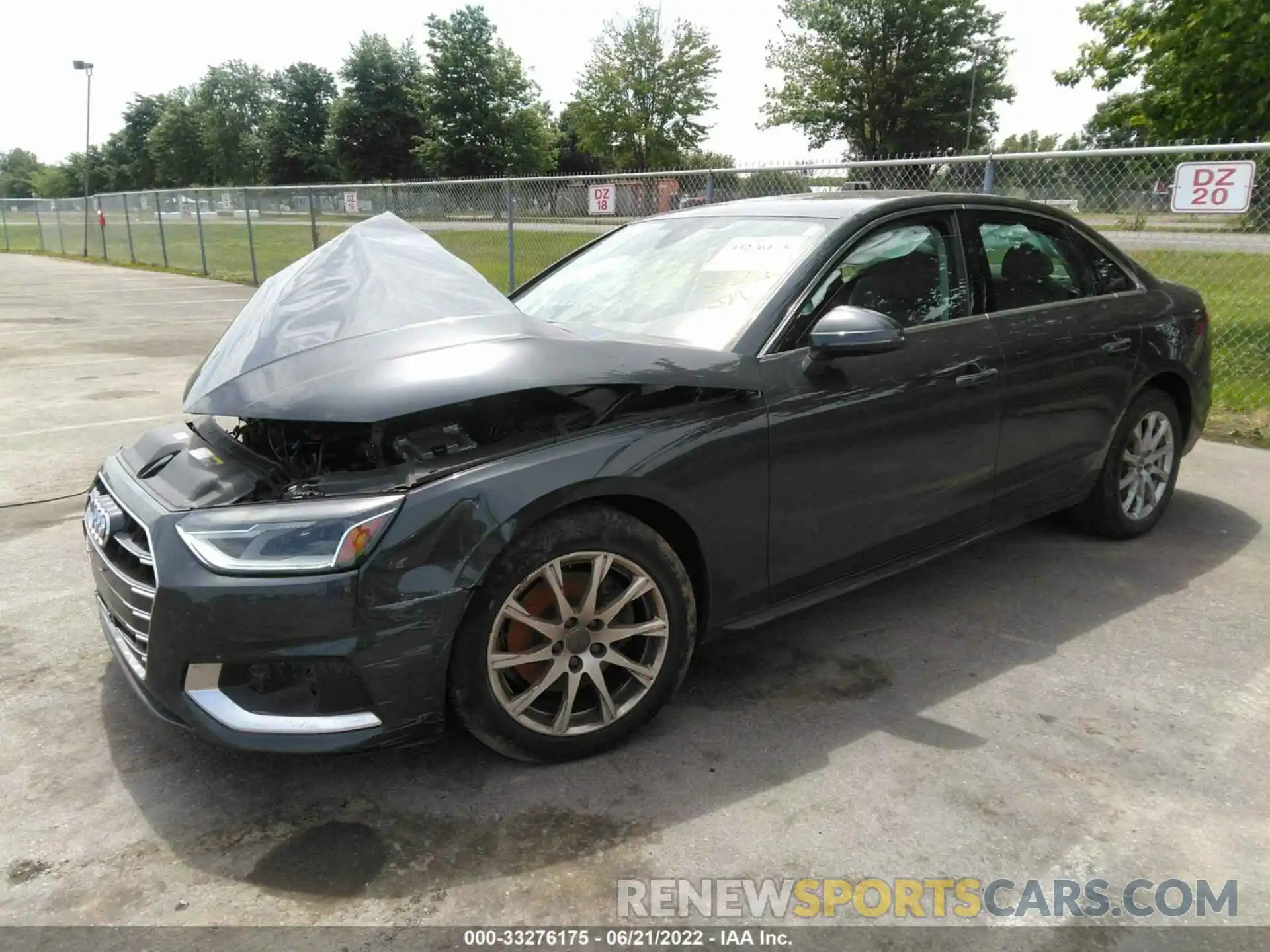 2 Photograph of a damaged car WAUABAF45MN004582 AUDI A4 SEDAN 2021