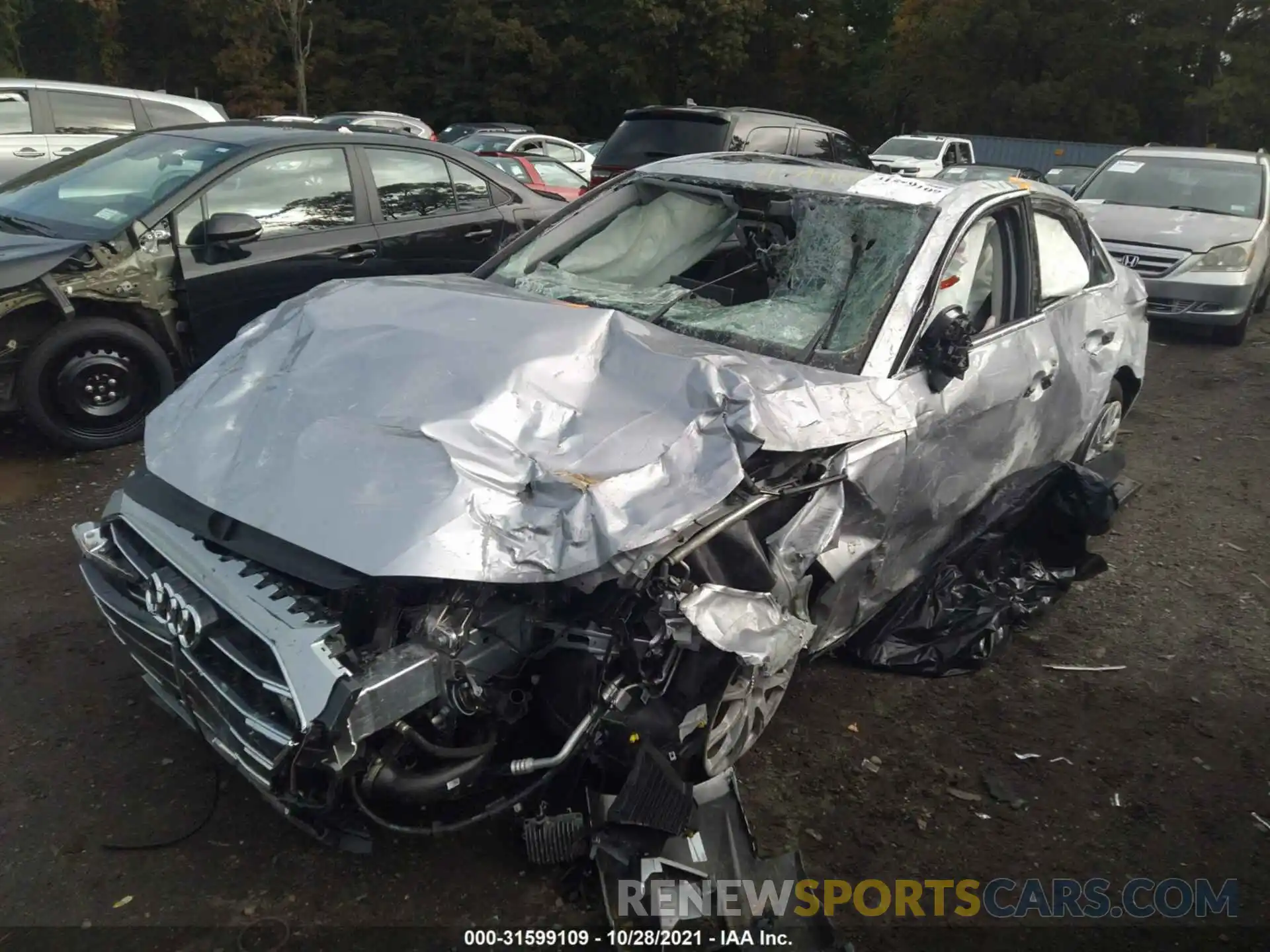 6 Photograph of a damaged car WAUABAF45MN004596 AUDI A4 SEDAN 2021