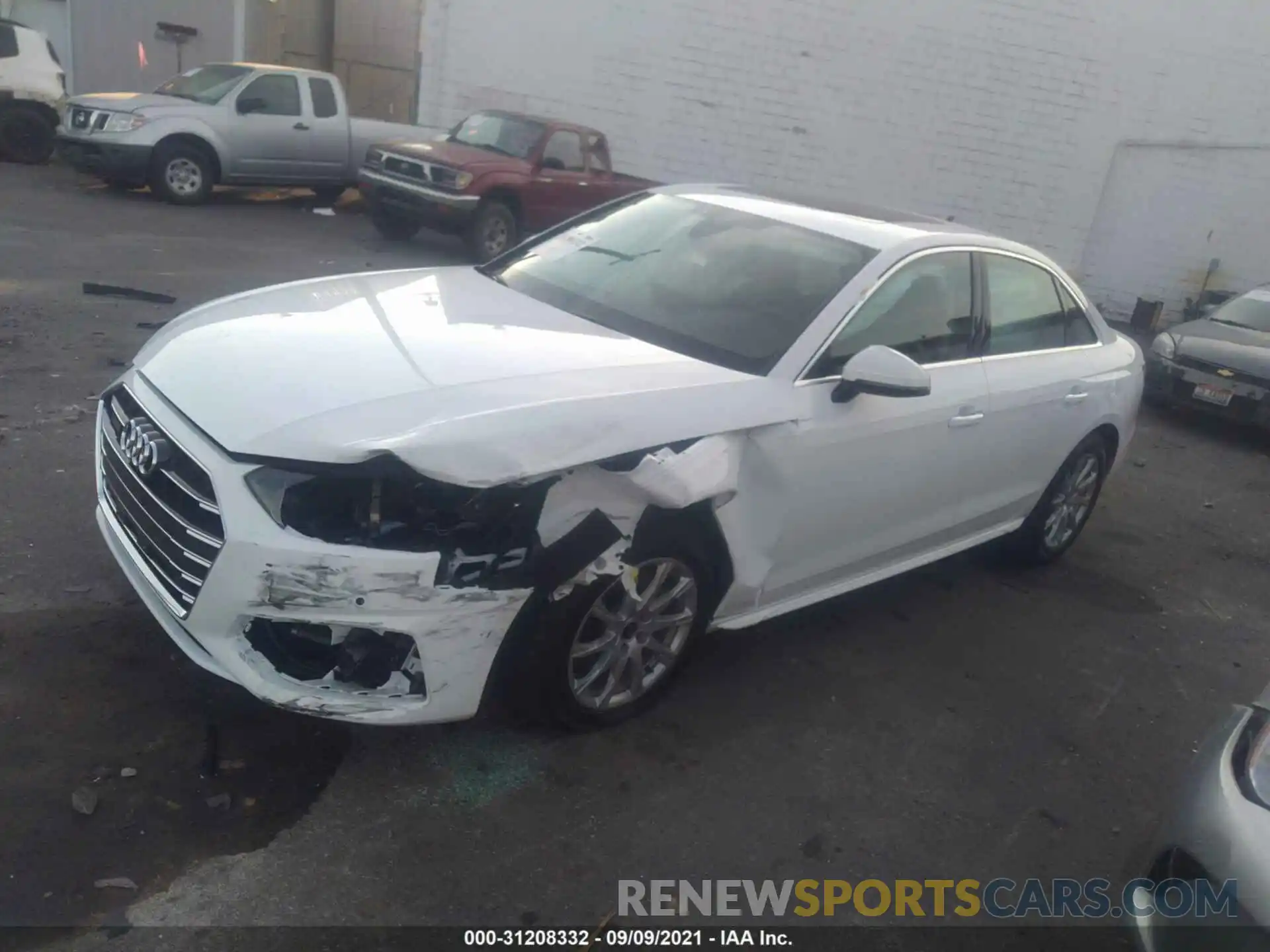 2 Photograph of a damaged car WAUABAF47MN015230 AUDI A4 SEDAN 2021