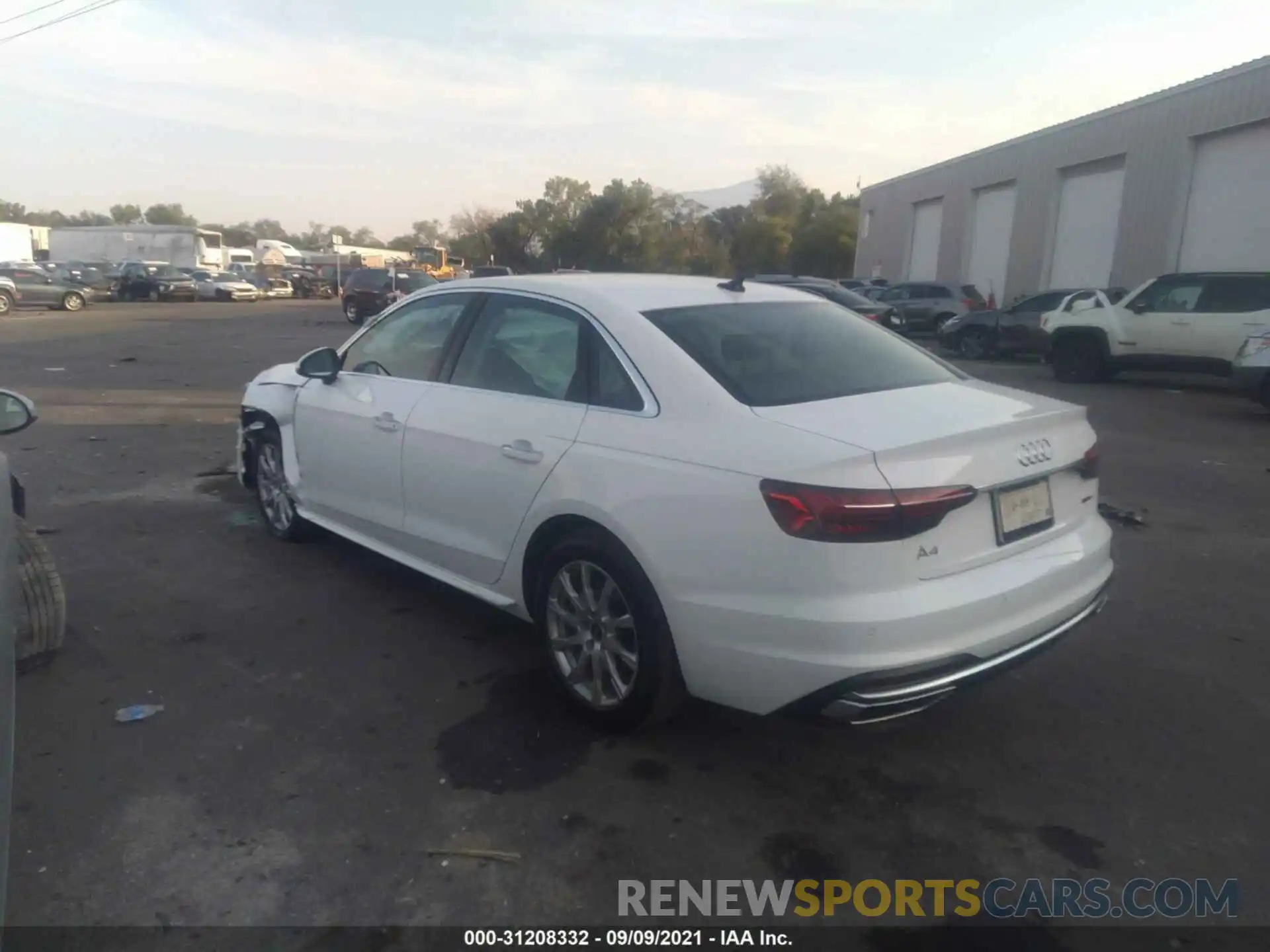 3 Photograph of a damaged car WAUABAF47MN015230 AUDI A4 SEDAN 2021