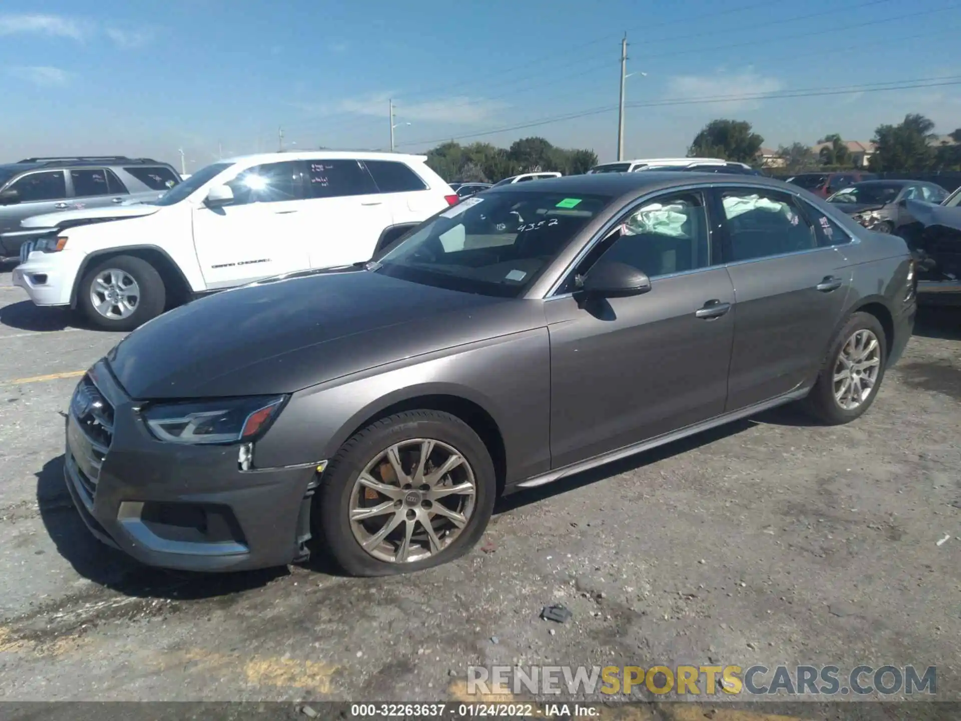 2 Photograph of a damaged car WAUABAF48MA054352 AUDI A4 SEDAN 2021