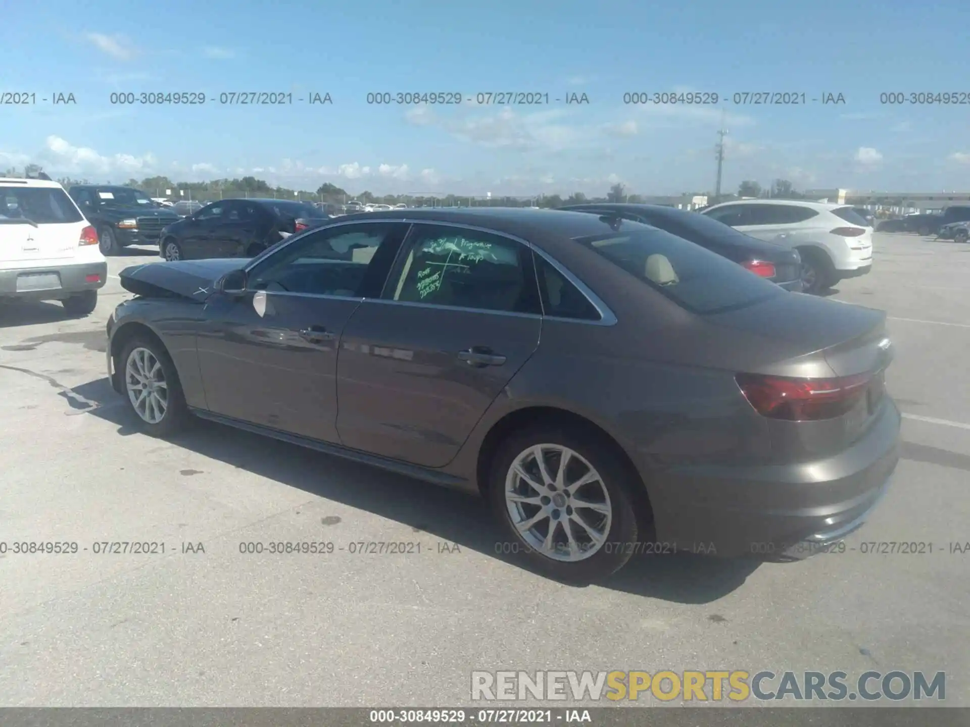 3 Photograph of a damaged car WAUABAF48MN001708 AUDI A4 SEDAN 2021