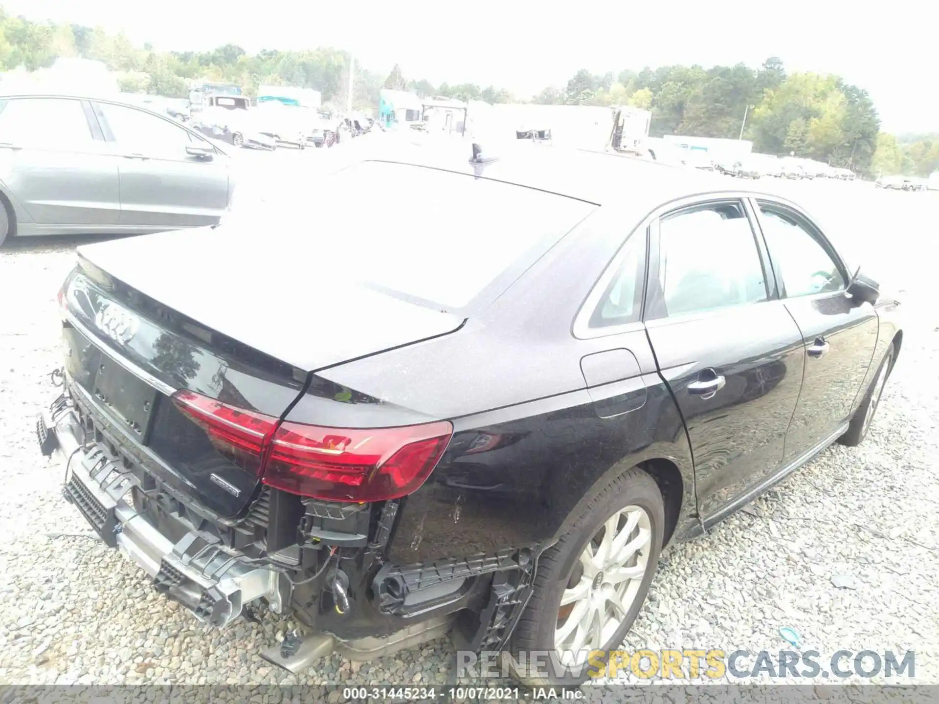 4 Photograph of a damaged car WAUABAF49MN007159 AUDI A4 SEDAN 2021