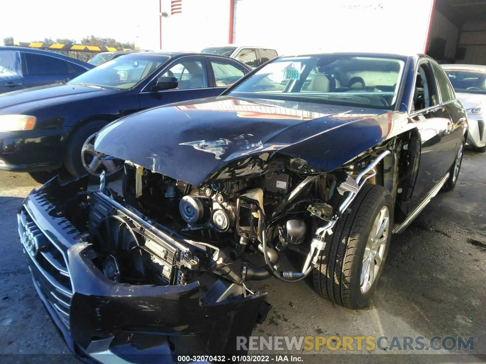 2 Photograph of a damaged car WAUABAF49MN016010 AUDI A4 SEDAN 2021