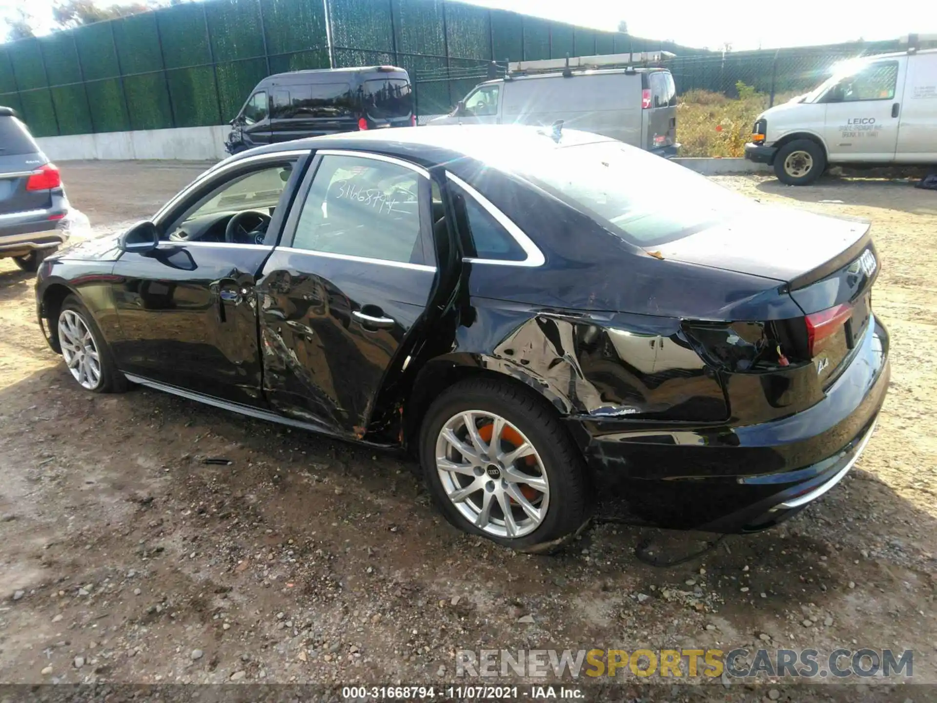 3 Photograph of a damaged car WAUABAF4XMN009857 AUDI A4 SEDAN 2021