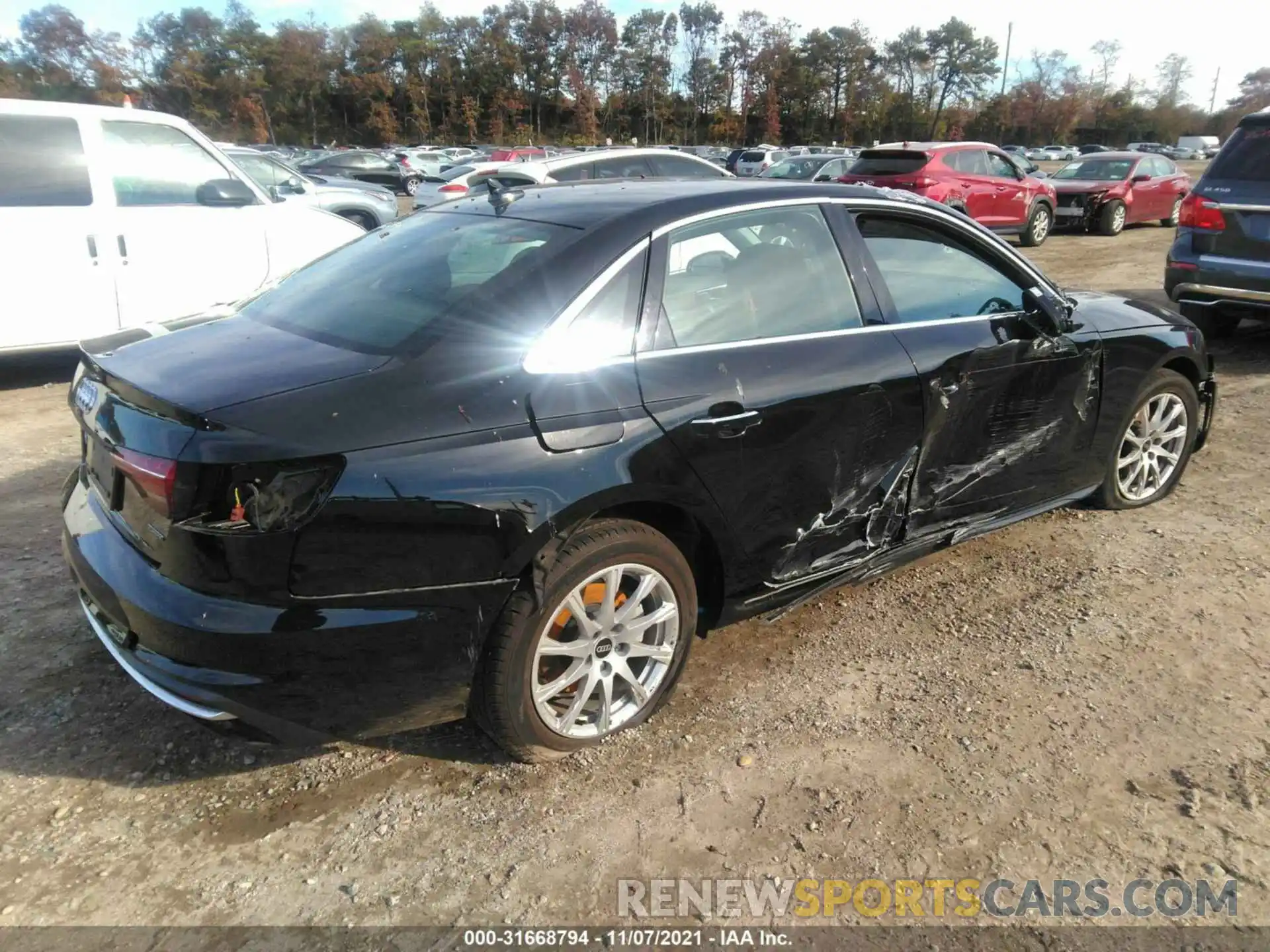 4 Photograph of a damaged car WAUABAF4XMN009857 AUDI A4 SEDAN 2021