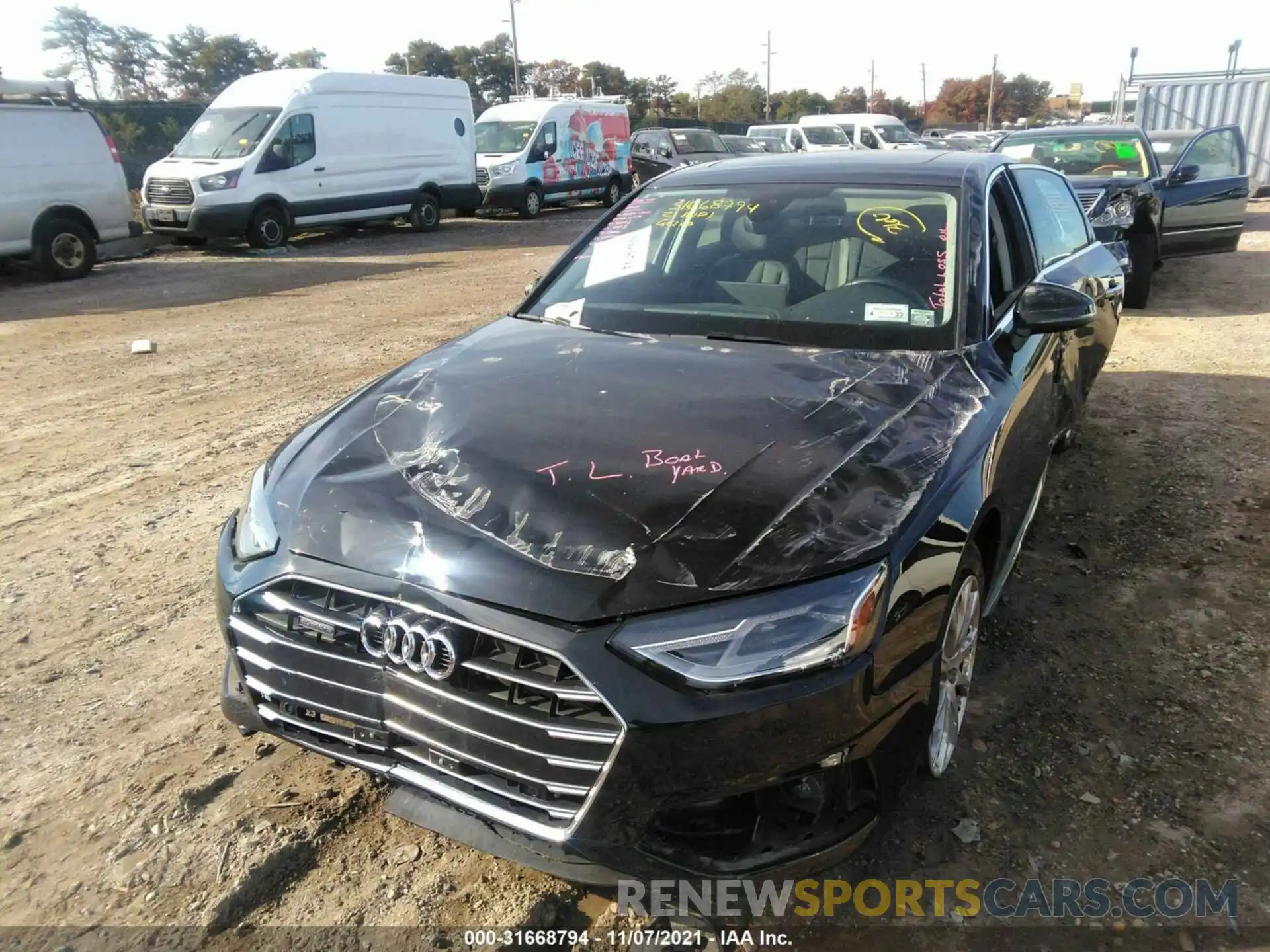 6 Photograph of a damaged car WAUABAF4XMN009857 AUDI A4 SEDAN 2021