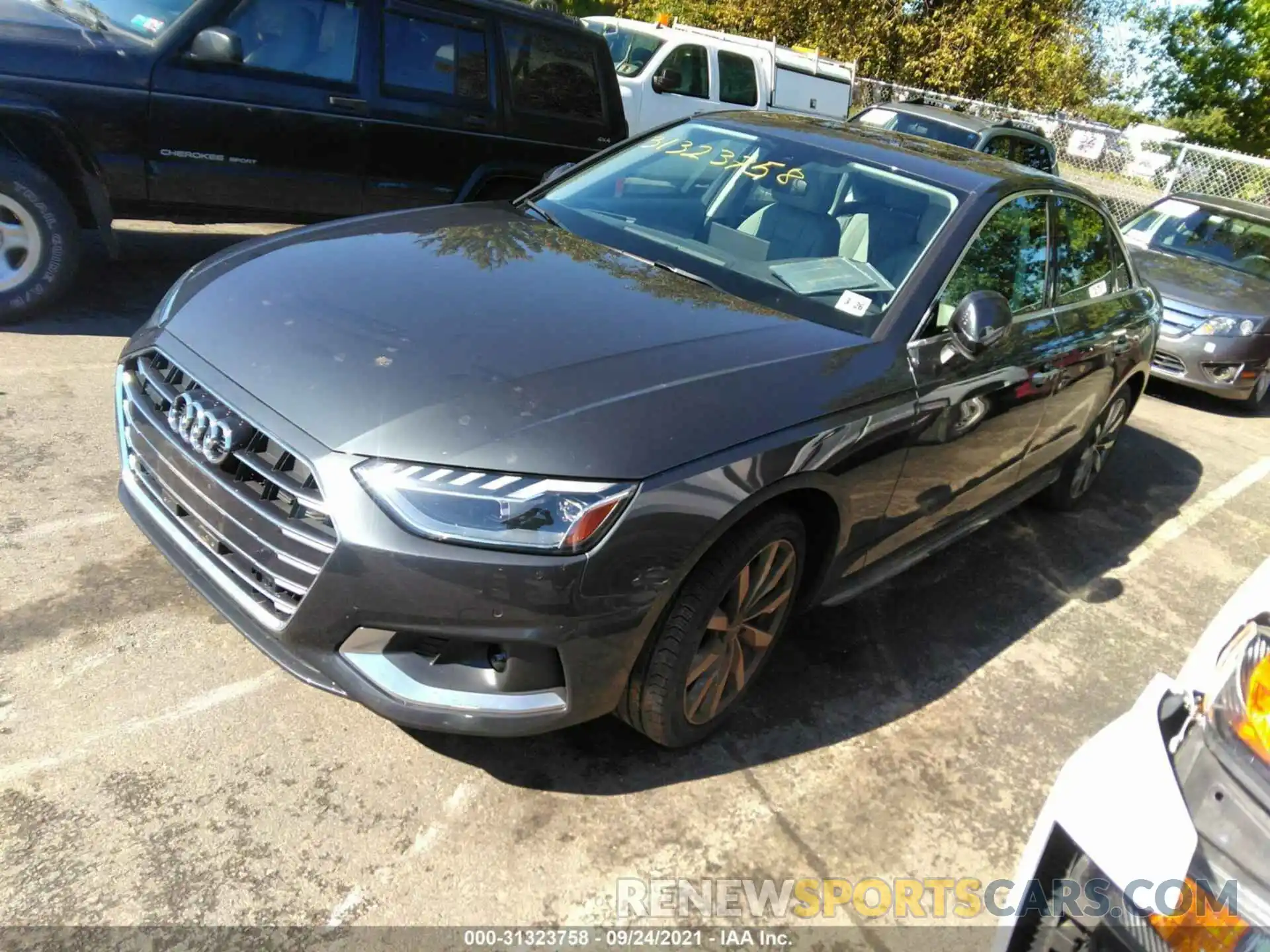 2 Photograph of a damaged car WAUBBAF40MA027134 AUDI A4 SEDAN 2021