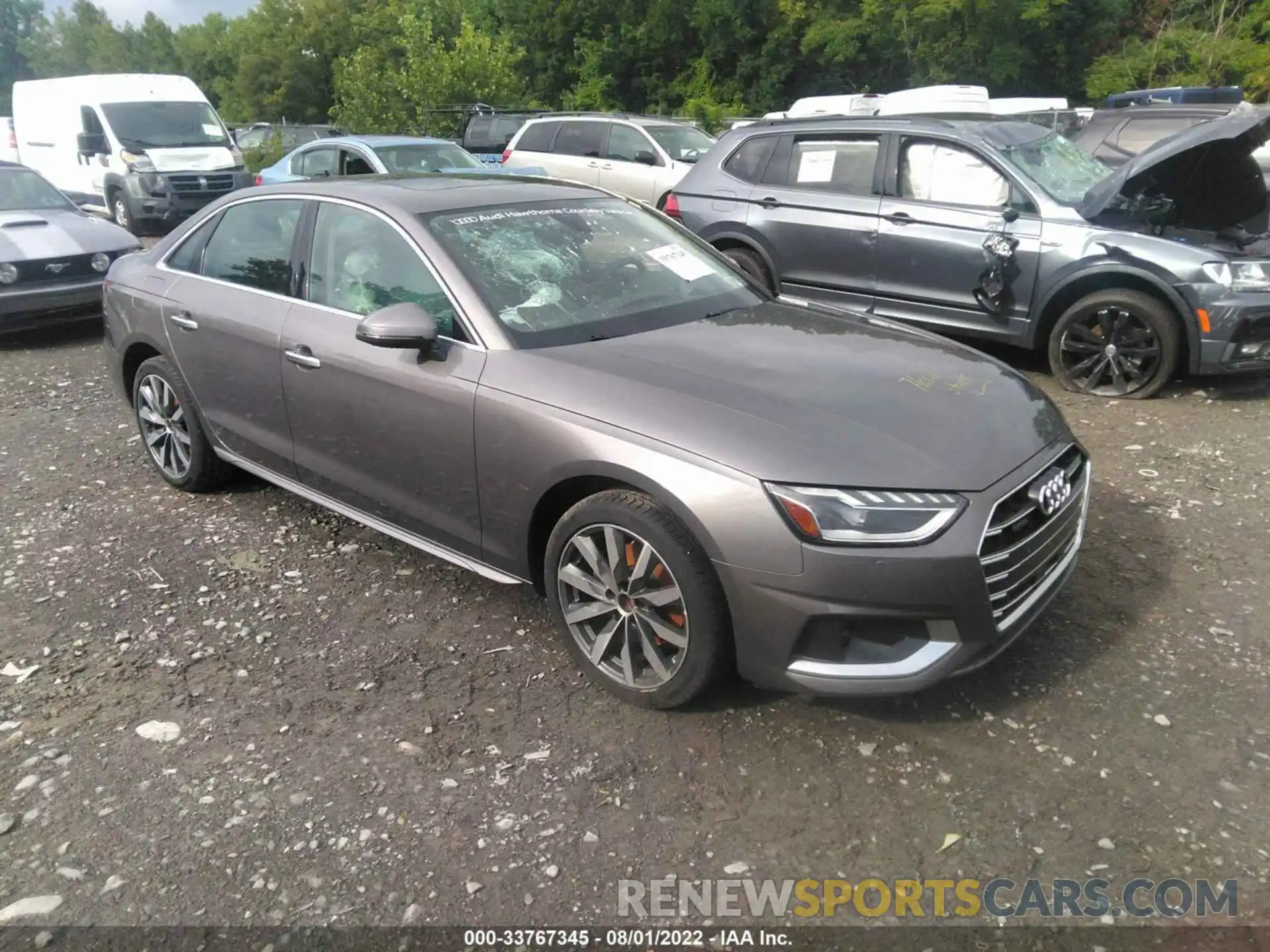 1 Photograph of a damaged car WAUBBAF42MN011560 AUDI A4 SEDAN 2021